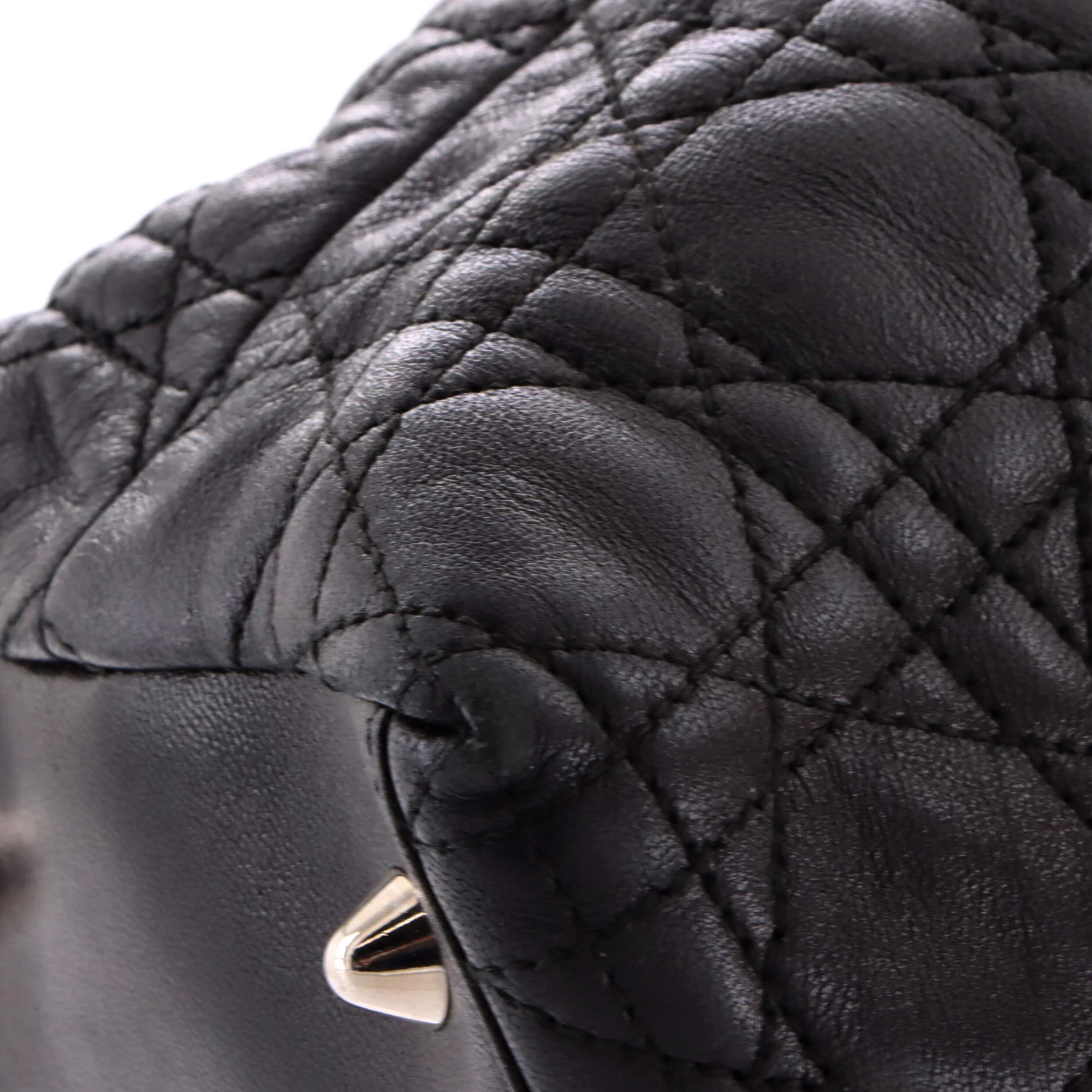 Lady Dior Soft Tote Cannage Quilt Lambskin Medium - Image 6