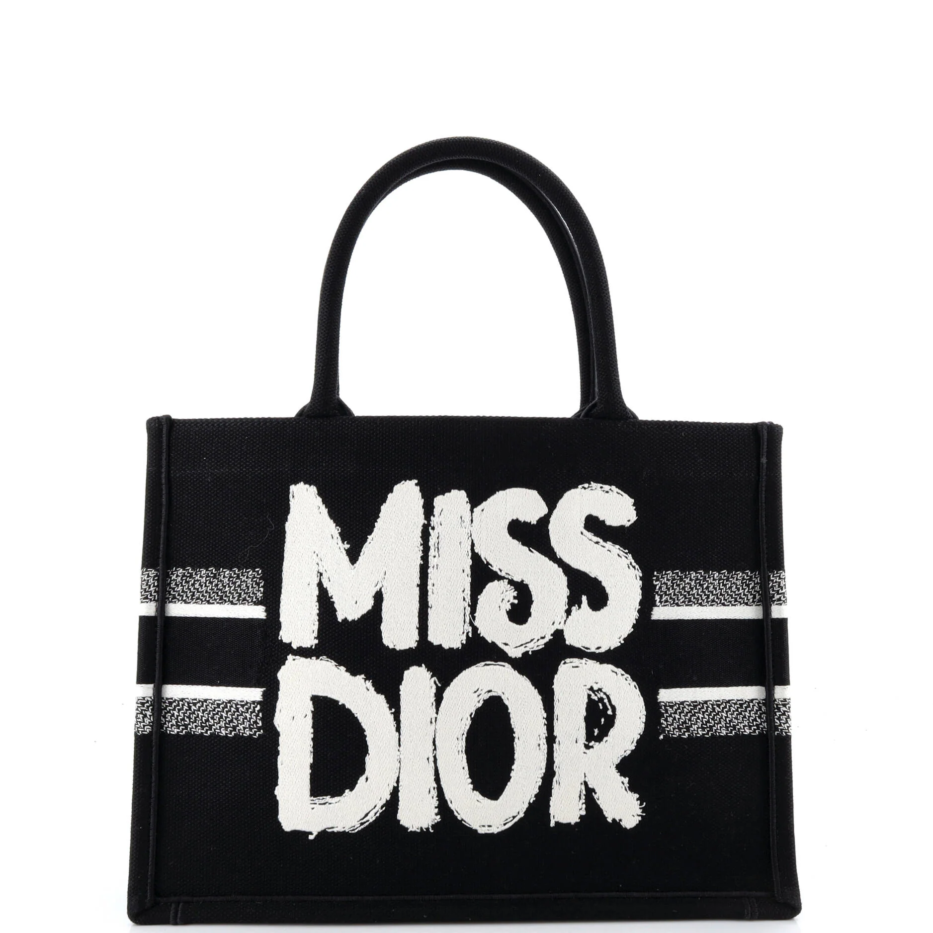 Miss Dior Book Tote Embroidered Canvas Medium - Image 3
