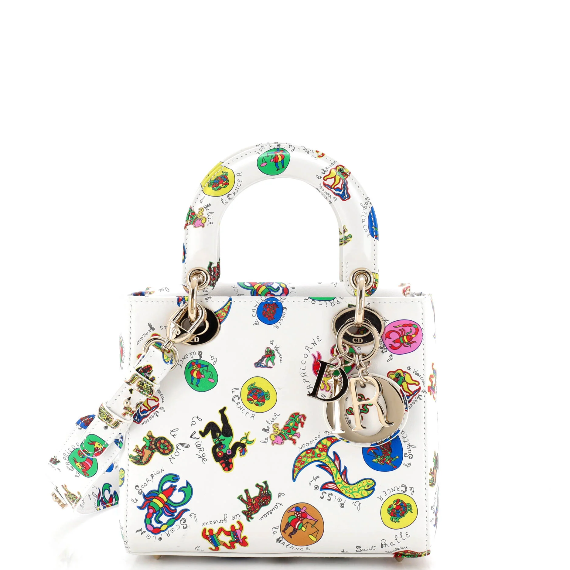 My ABCDior Lady Dior Bag Printed Leather Small