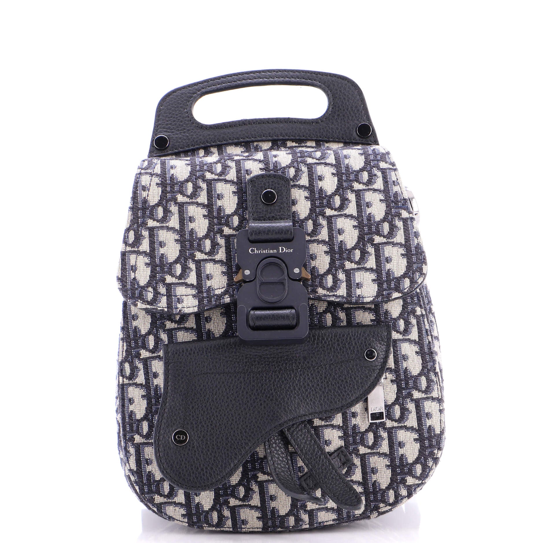 Saddle Backpack Oblique Canvas Mini