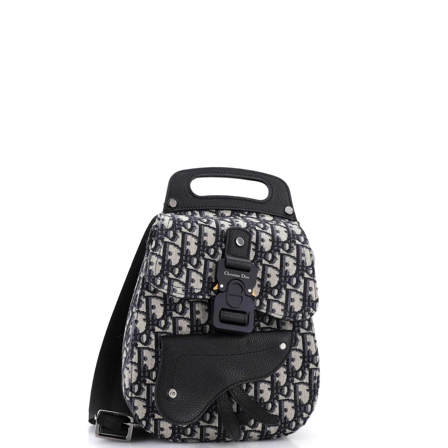 Saddle Backpack Oblique Canvas Mini