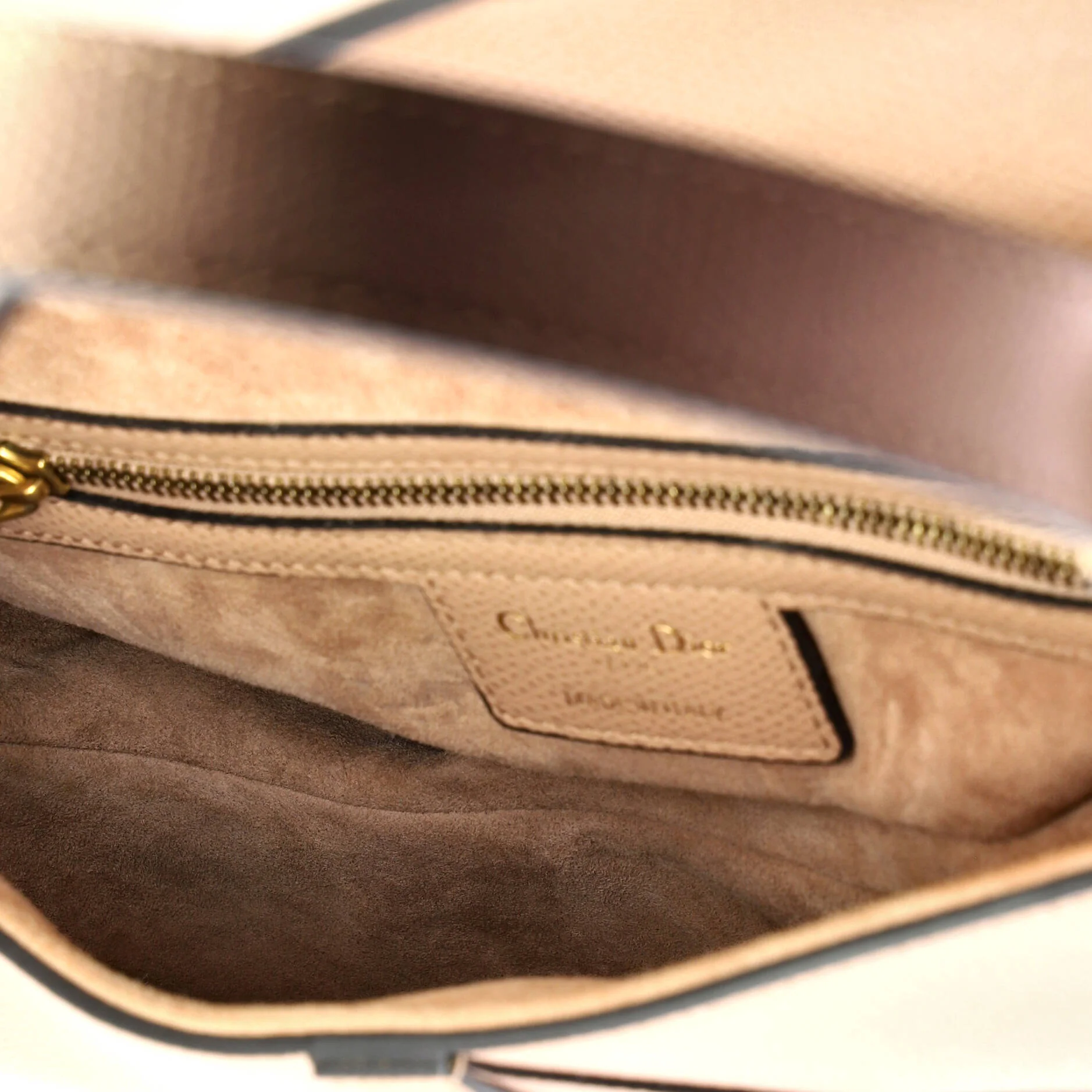 Saddle Handbag Leather Medium - Image 5
