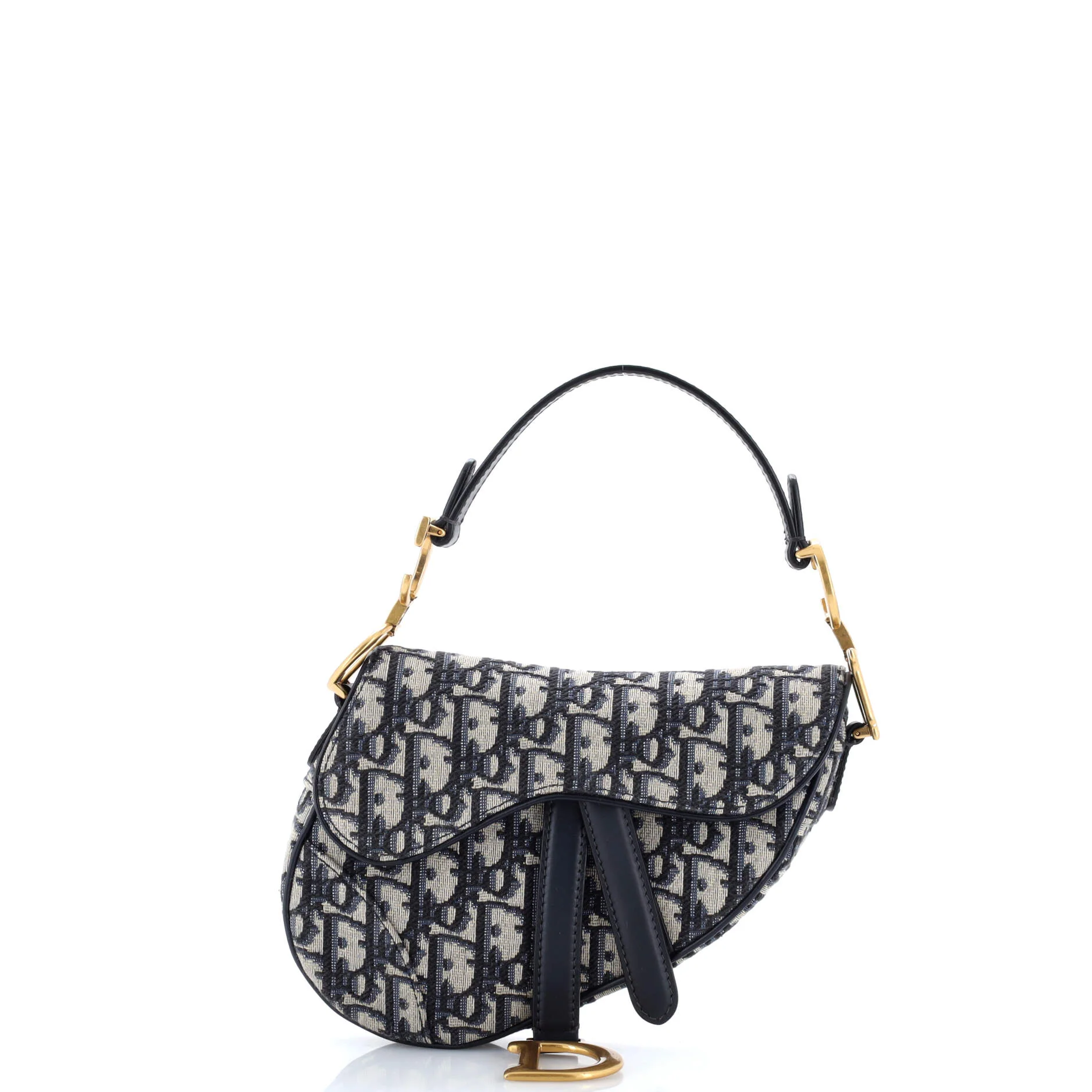 Saddle Handbag Oblique Canvas Mini
