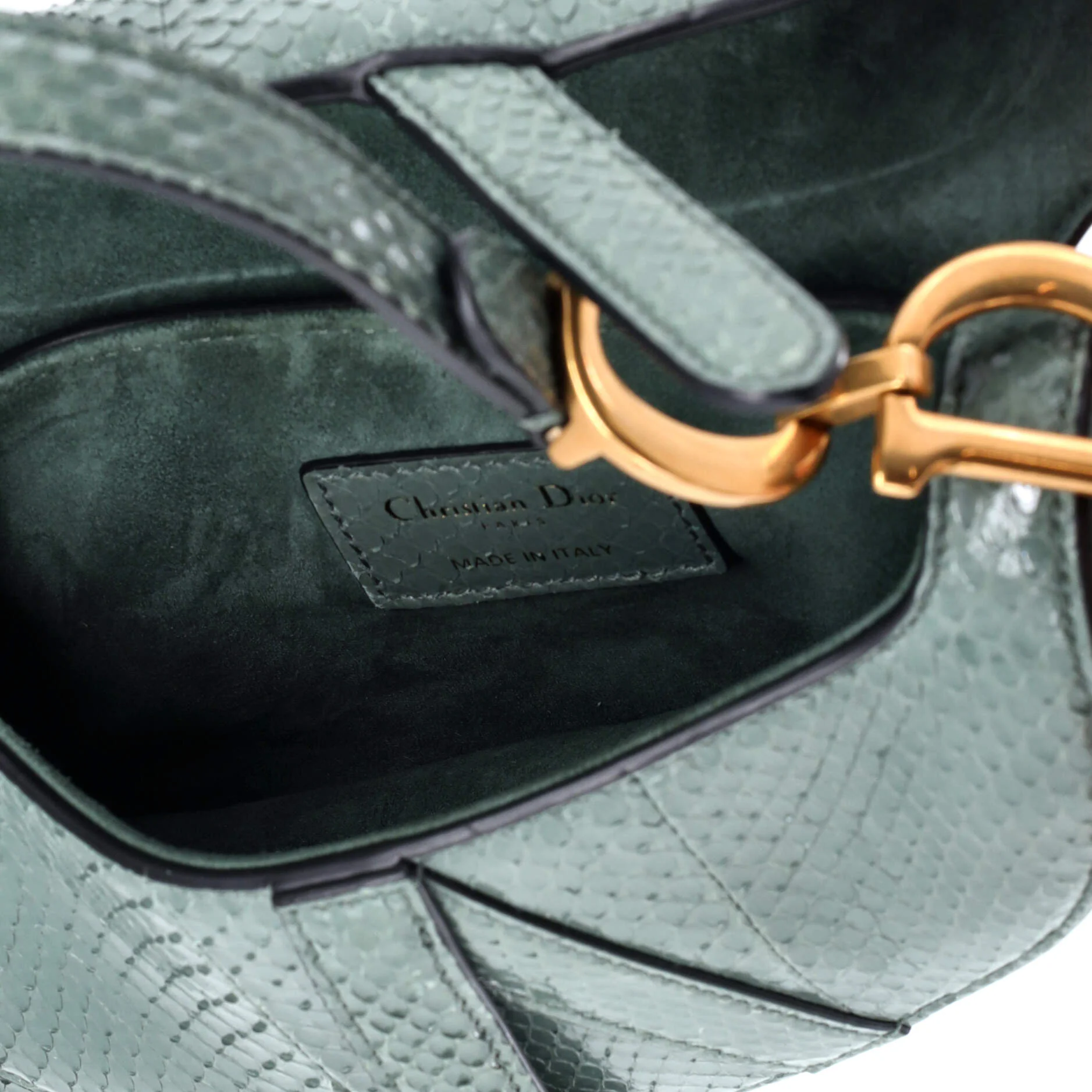 Saddle Handbag Python Mini - Image 5