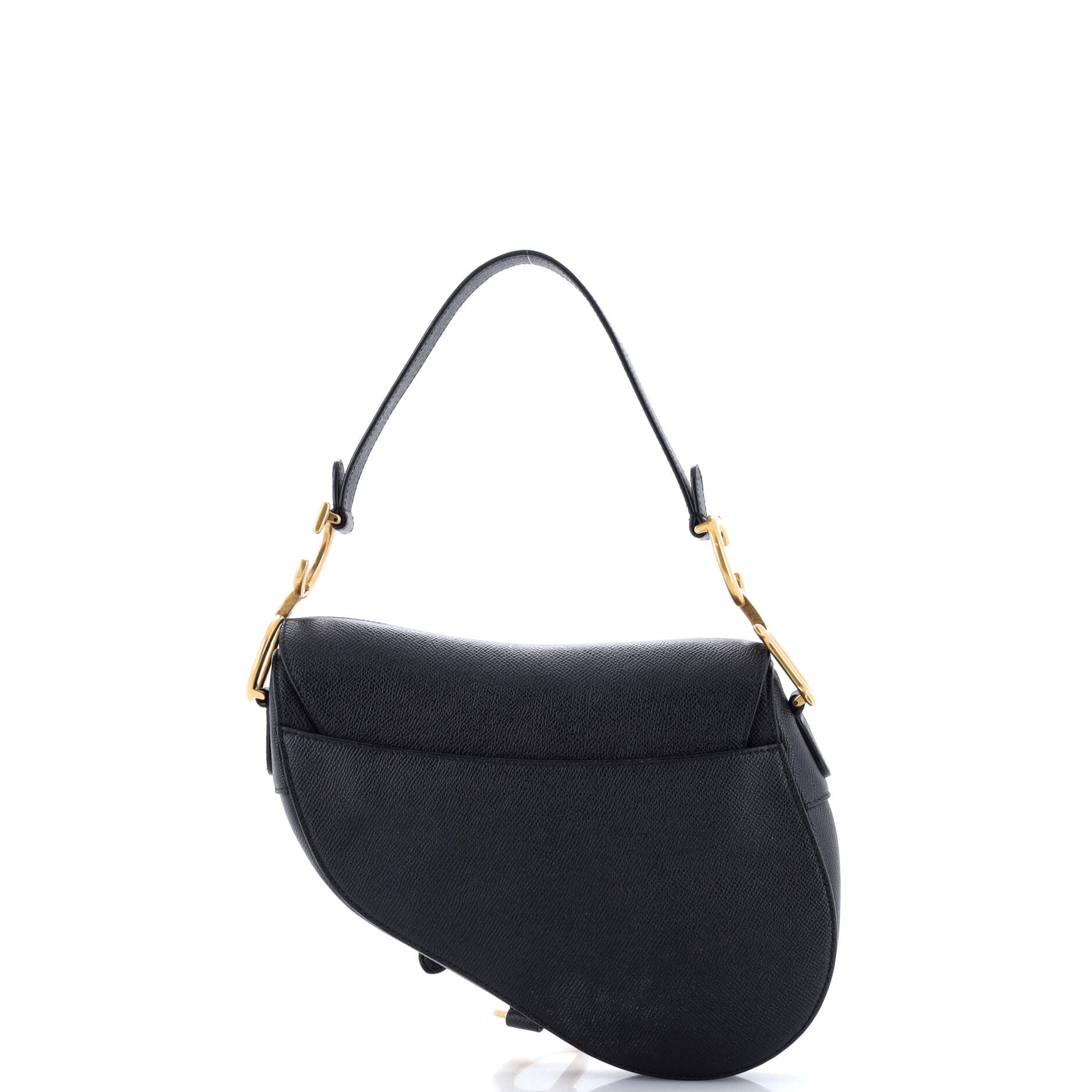 Saddle Handbag with Strap Leather Medium - Image 3