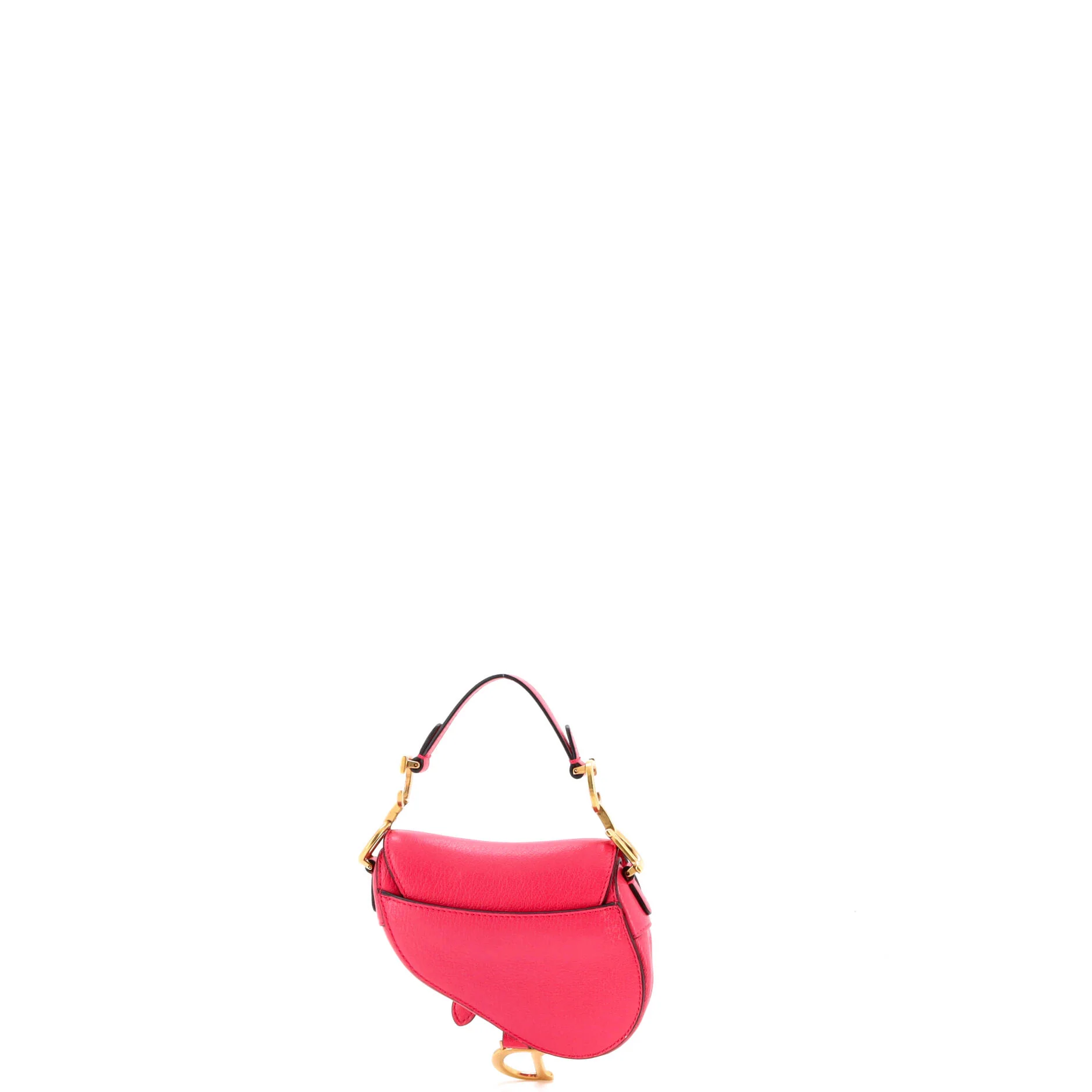 Saddle Handbag with Strap Leather Micro - Image 3