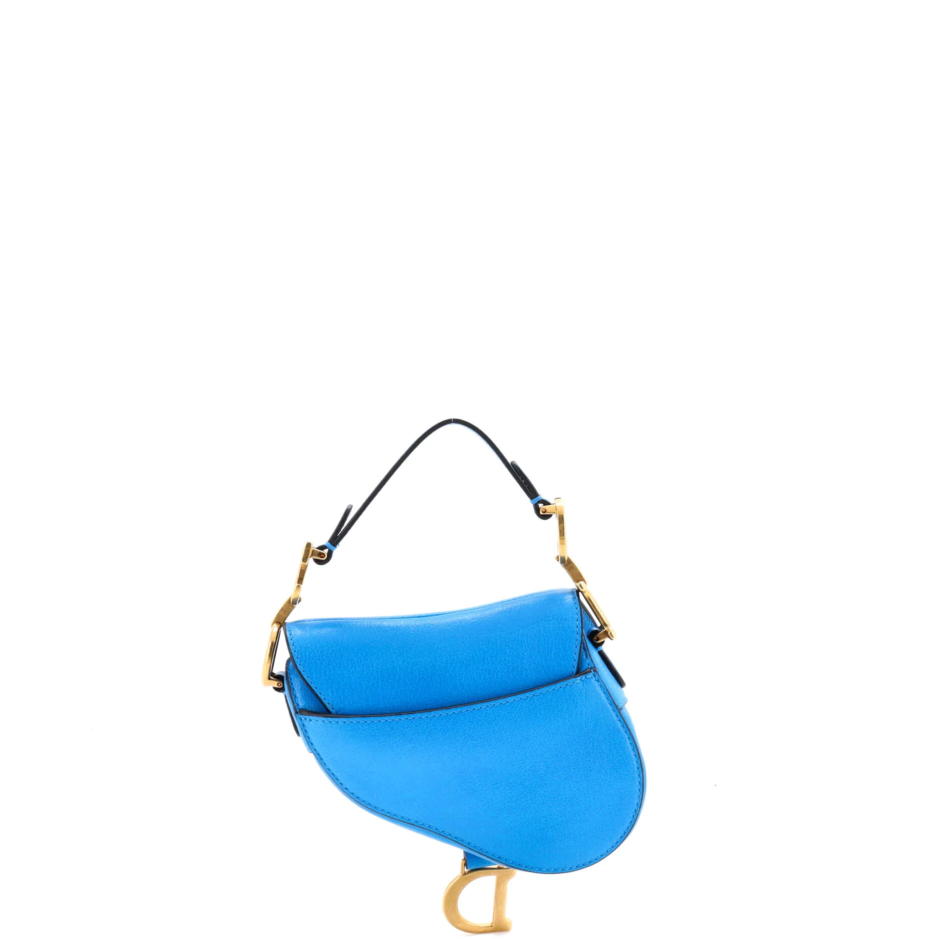 Saddle Handbag with Strap Leather Micro - Image 3