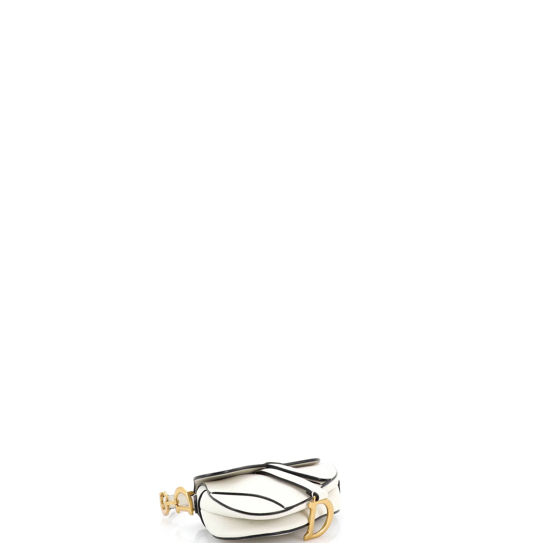 Saddle Handbag with Strap Leather Mini - Image 4