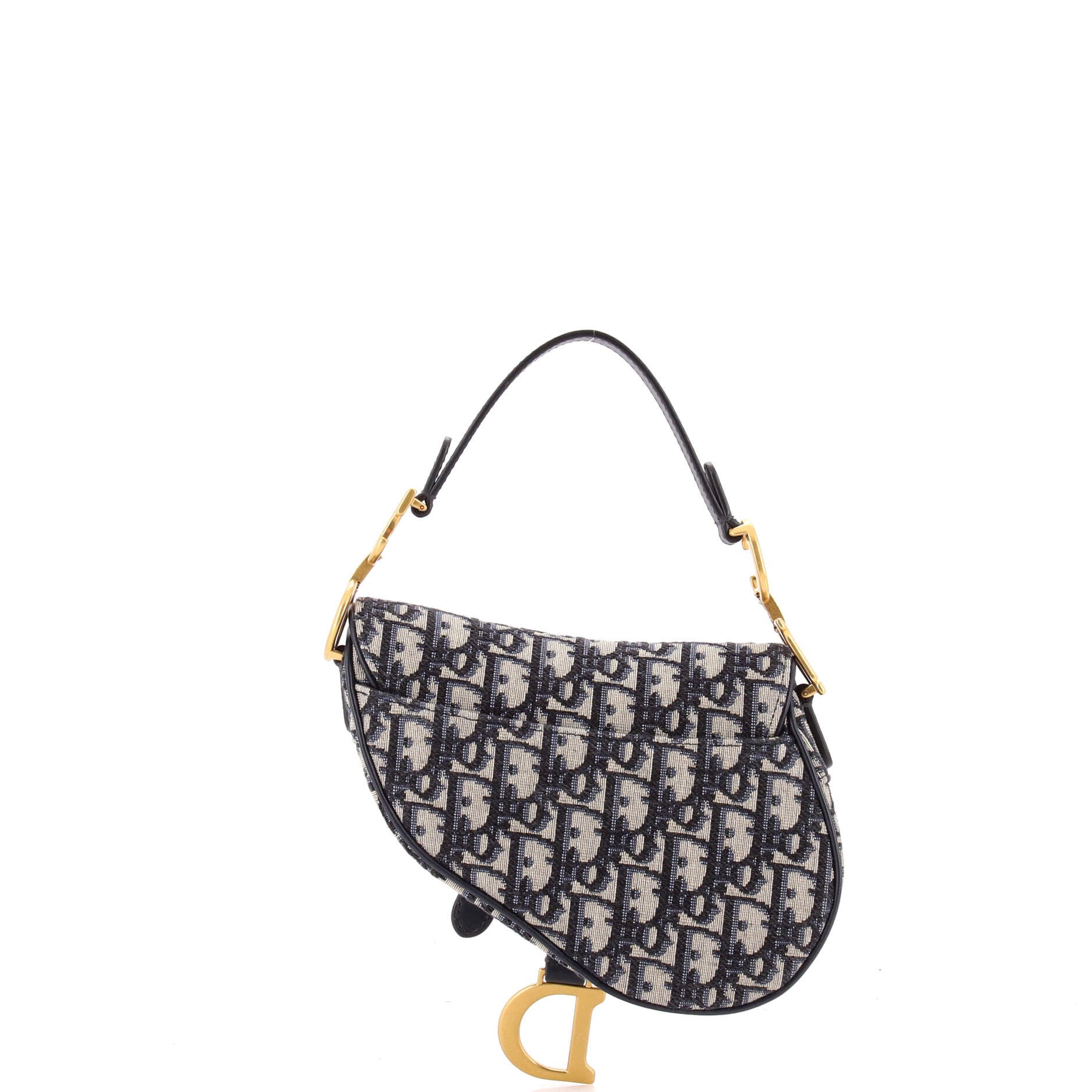 Saddle Handbag with Strap Oblique Canvas Mini - Image 3