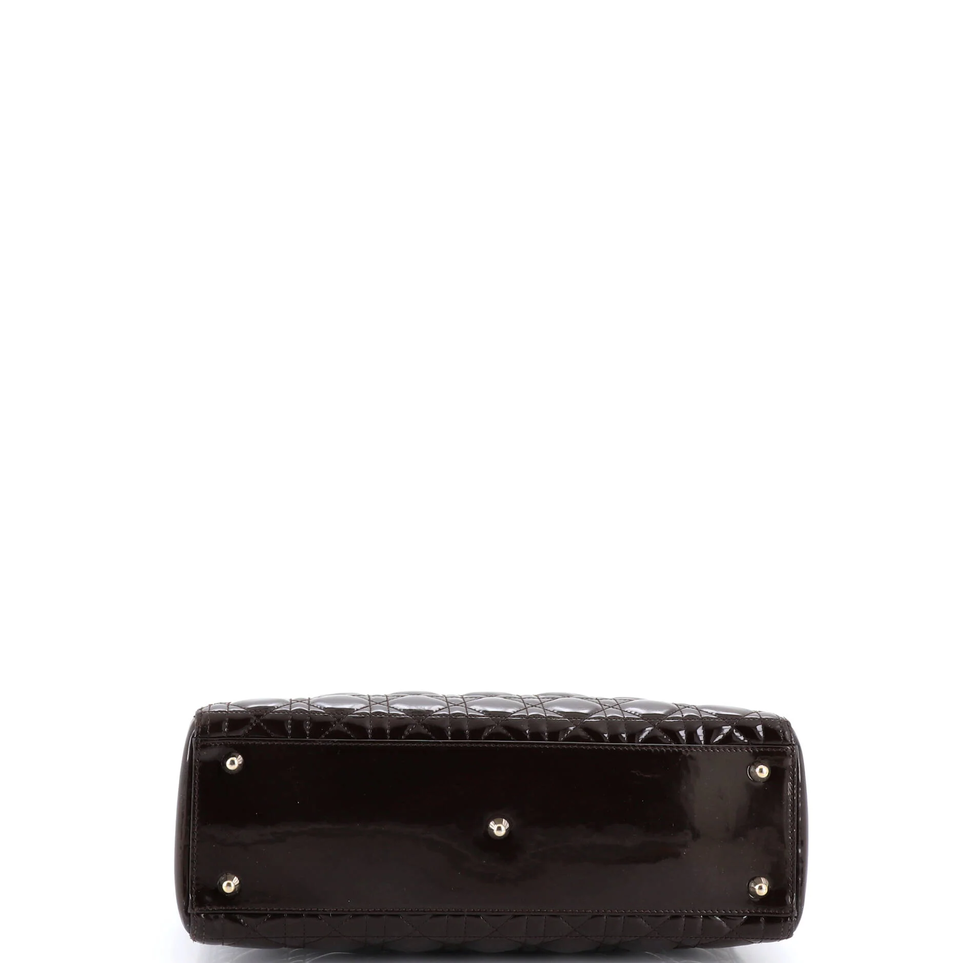 Vintage Lady Dior Bag Cannage Quilt Patent Large - Image 4