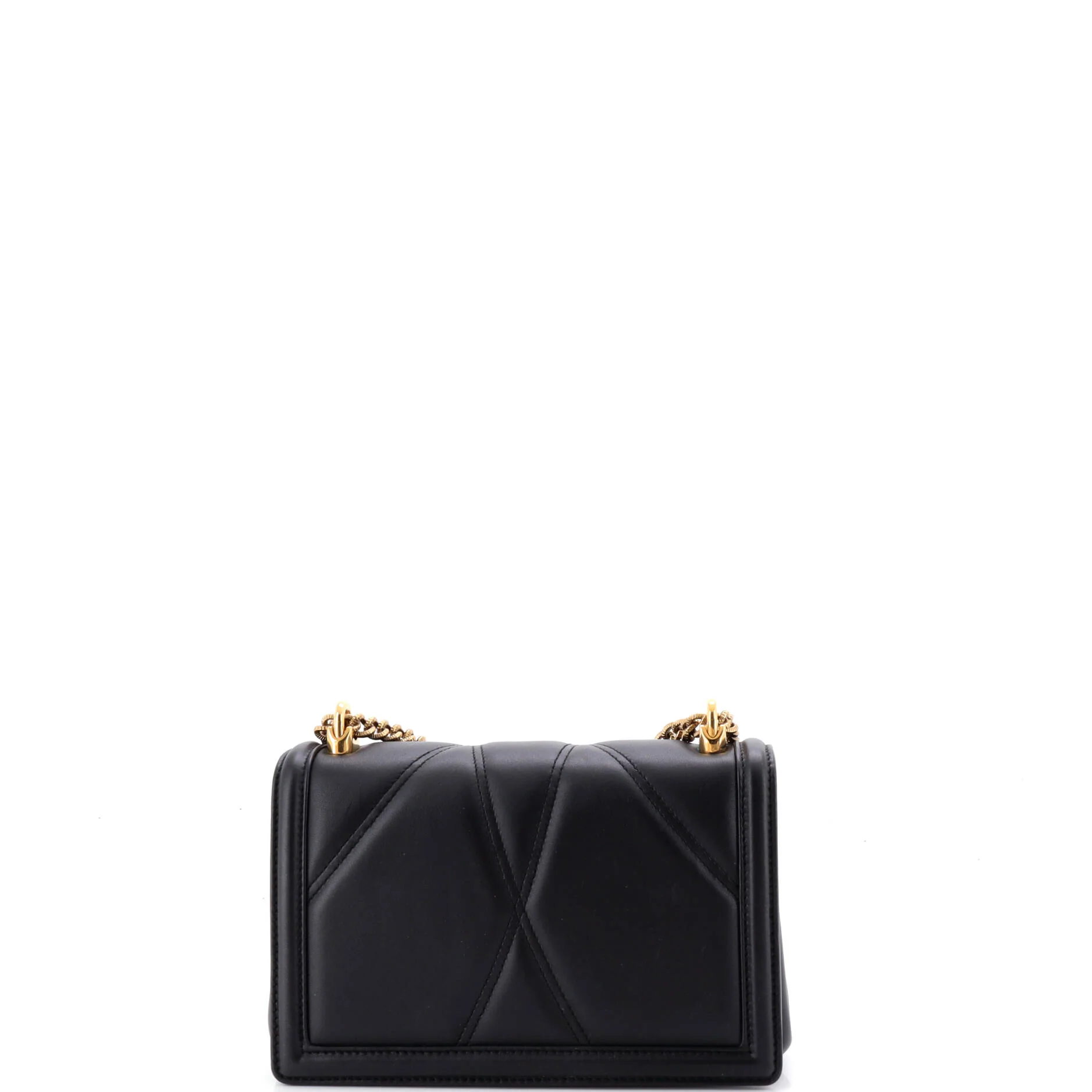 Devotion Full Flap Shoulder Bag Quilted Leather Small - Image 3