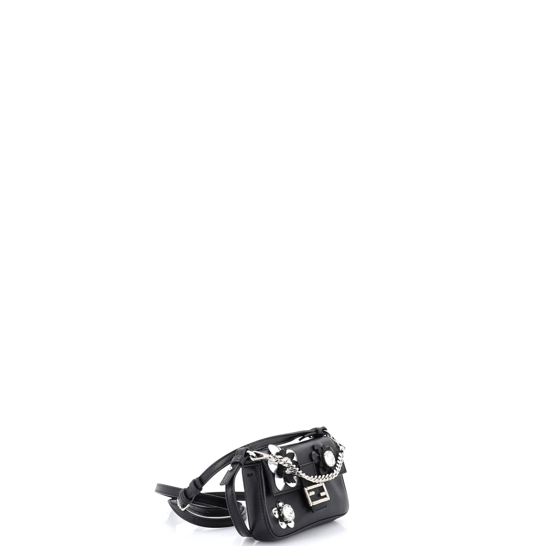 Baguette Bag Embellished Leather Micro - Image 2