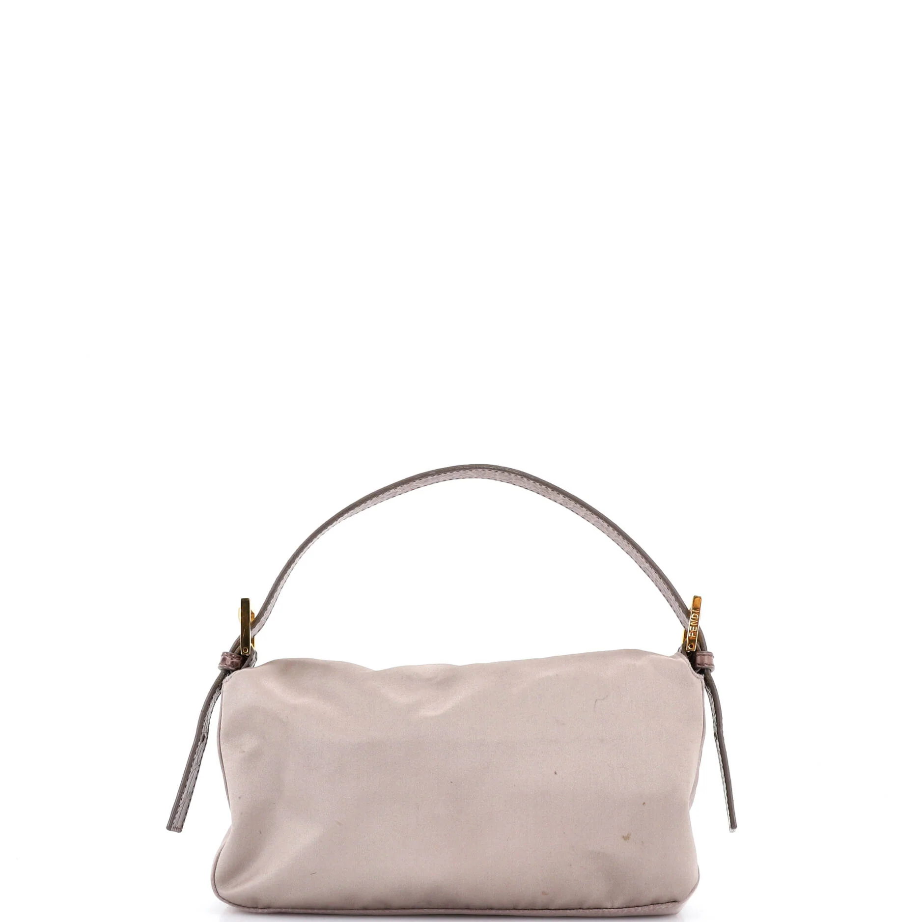 Baguette Bag Embroidered Satin with Crocodile Embossed Leather and Crystals - Image 3