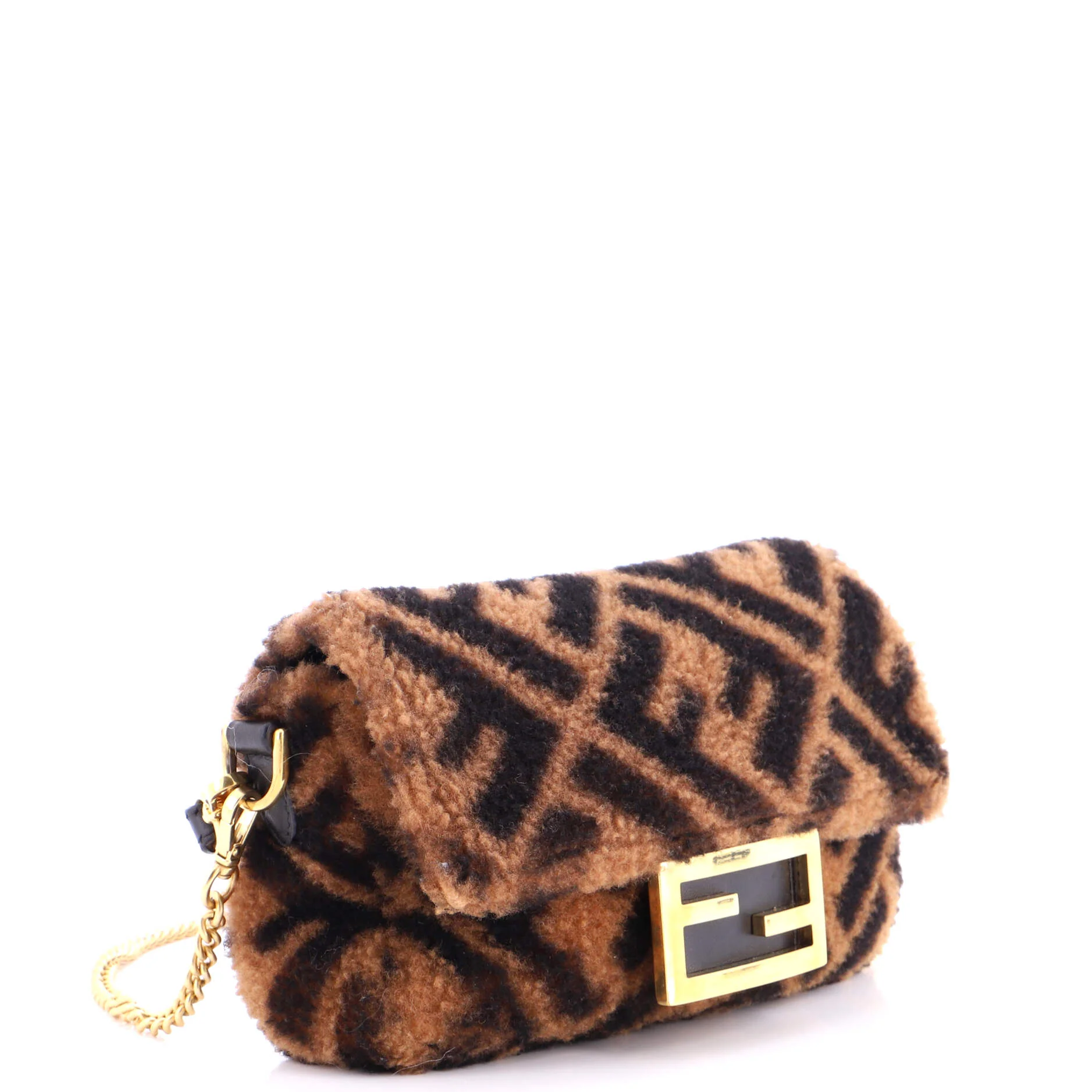 Baguette NM Bag Zucca Shearling Mini - Image 2