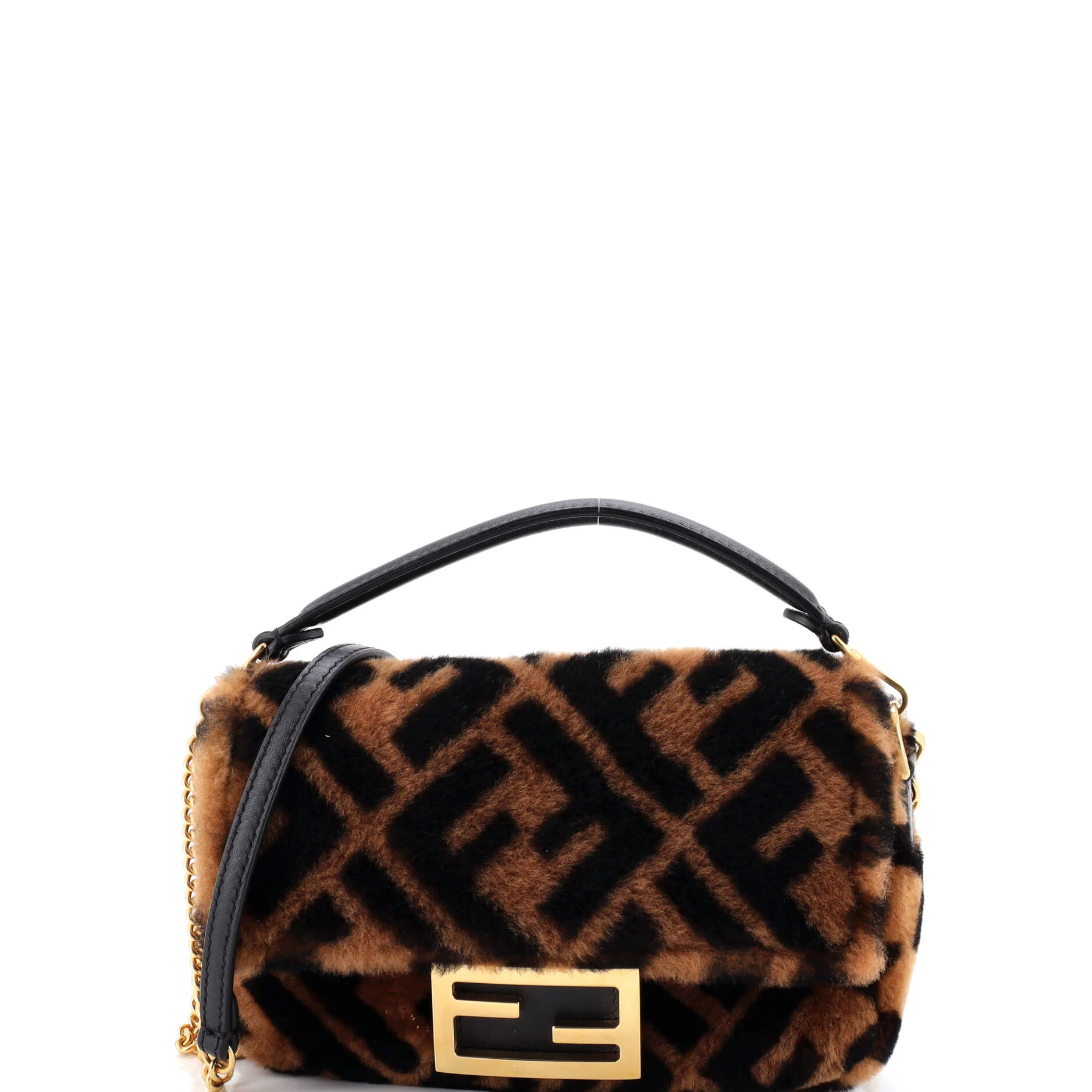 Baguette NM Bag Zucca Shearling Mini