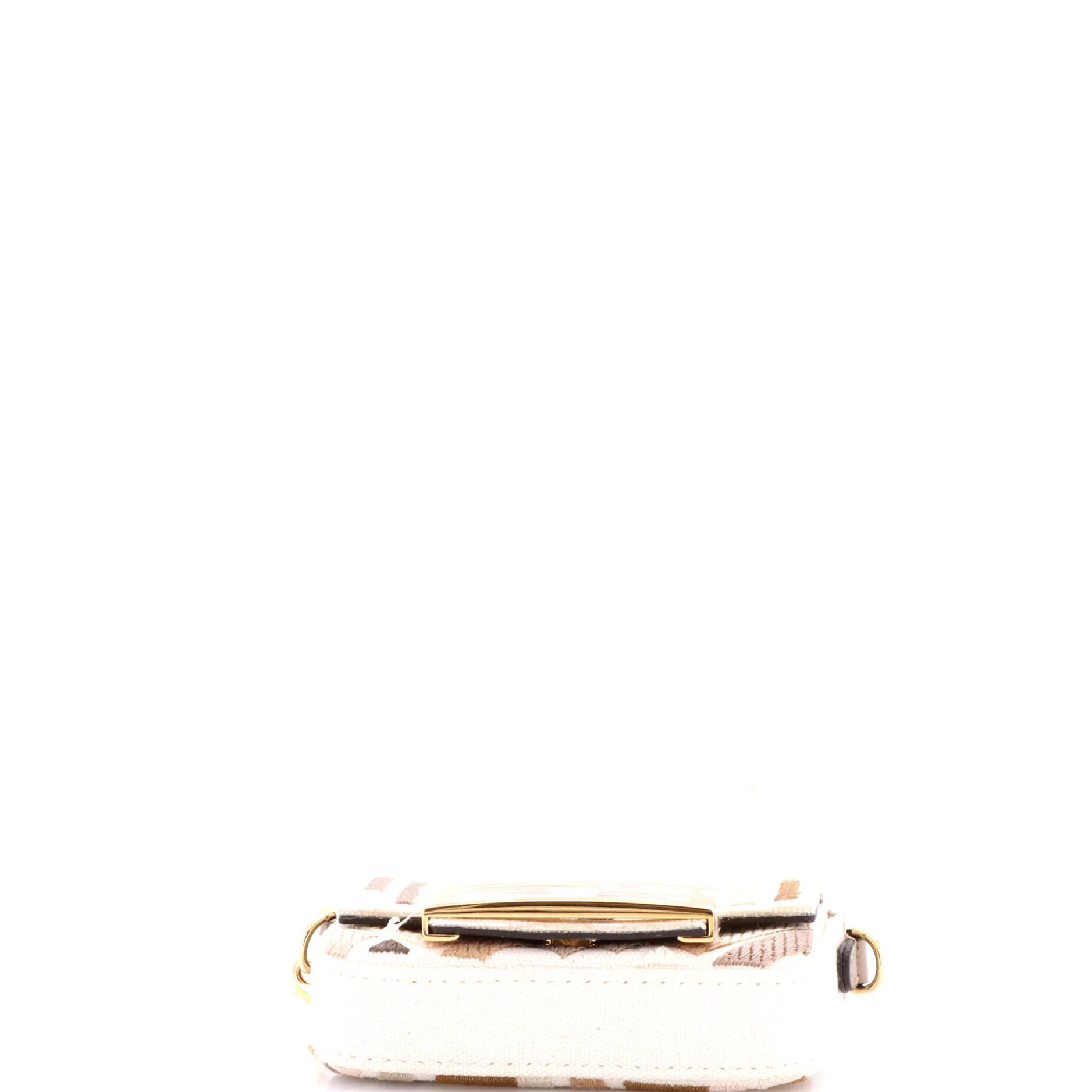 Chain Baguette Charm Bag Zucca Embroidered Canvas Nano - Image 4