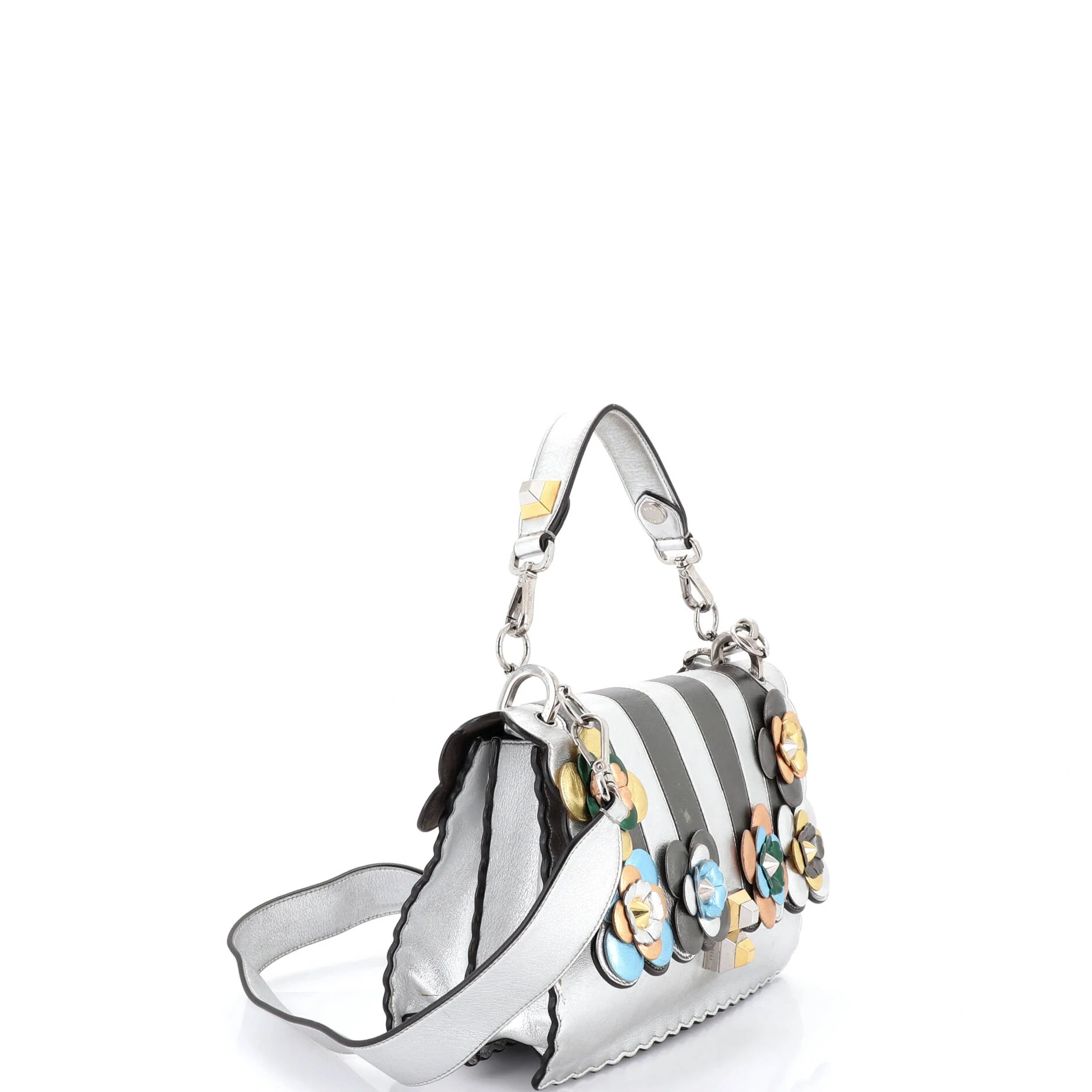 Flowerland Kan I Bag Embellished Leather Medium - Image 2