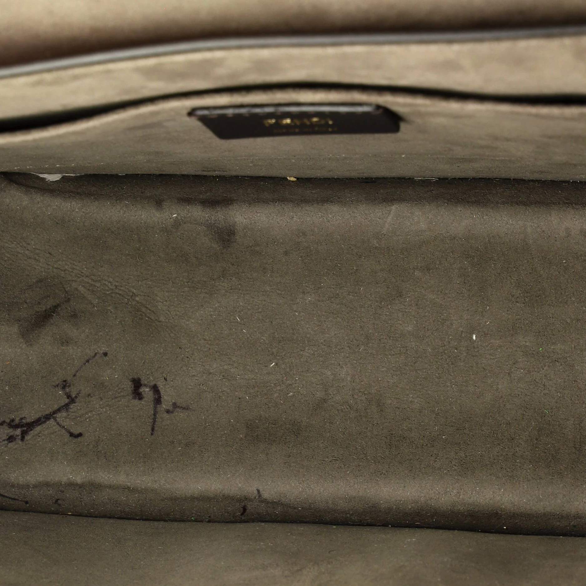Kan I F Shoulder Bag Leather with Zucca Embossed Detail Medium - Image 5