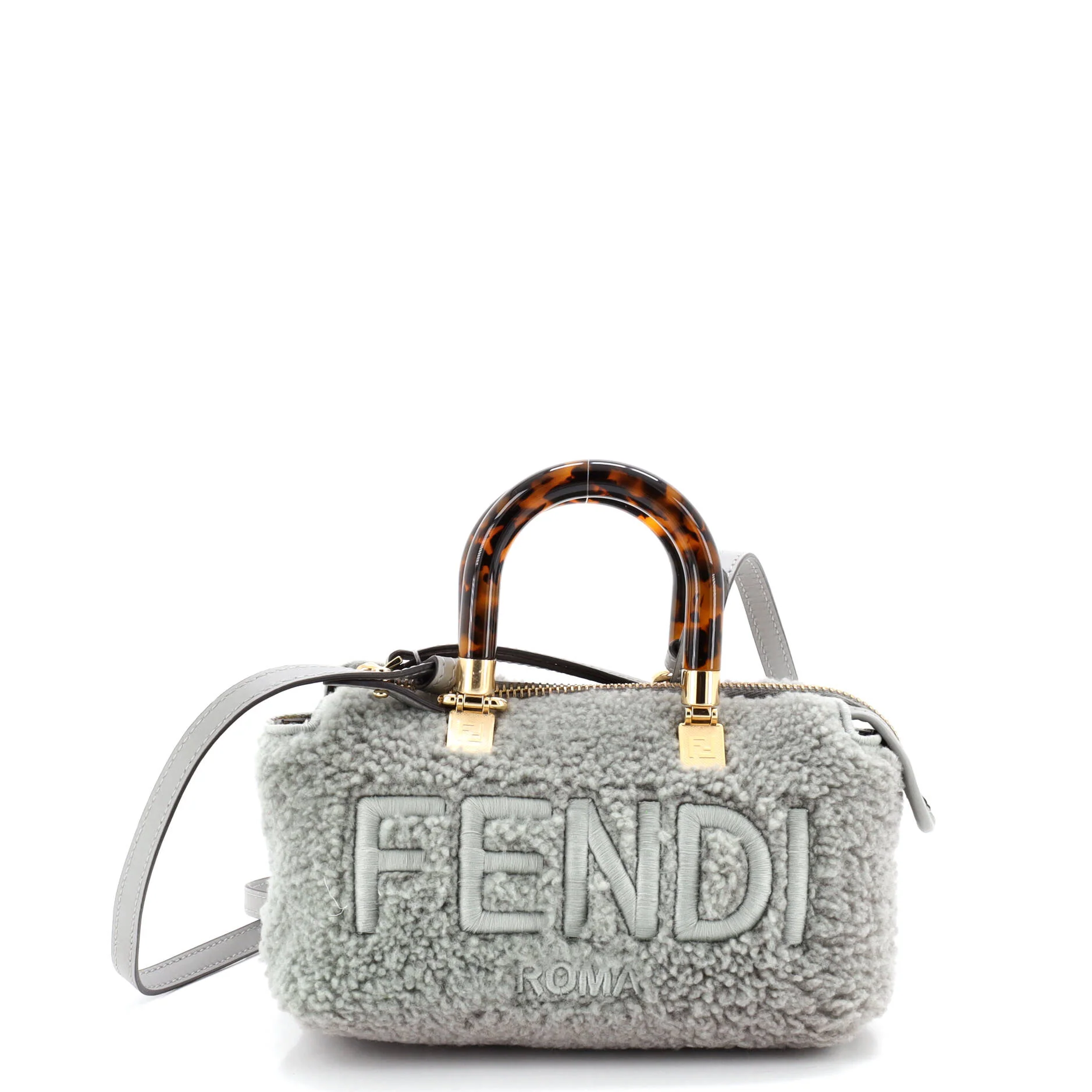 Logo By The Way Top Handle Bag Shearling Mini