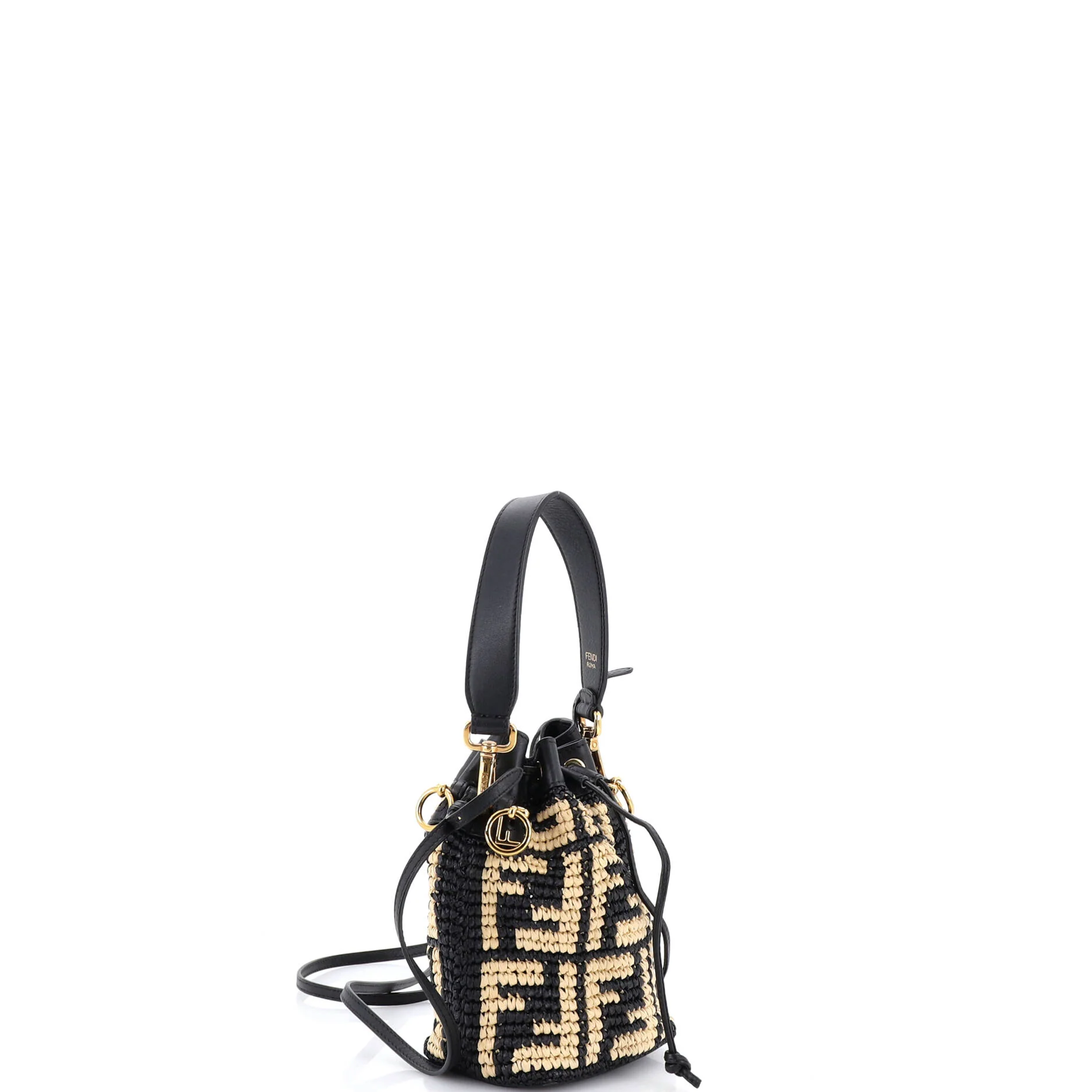 Mon Tresor Bucket Bag Zucca Raffia Mini - Image 2