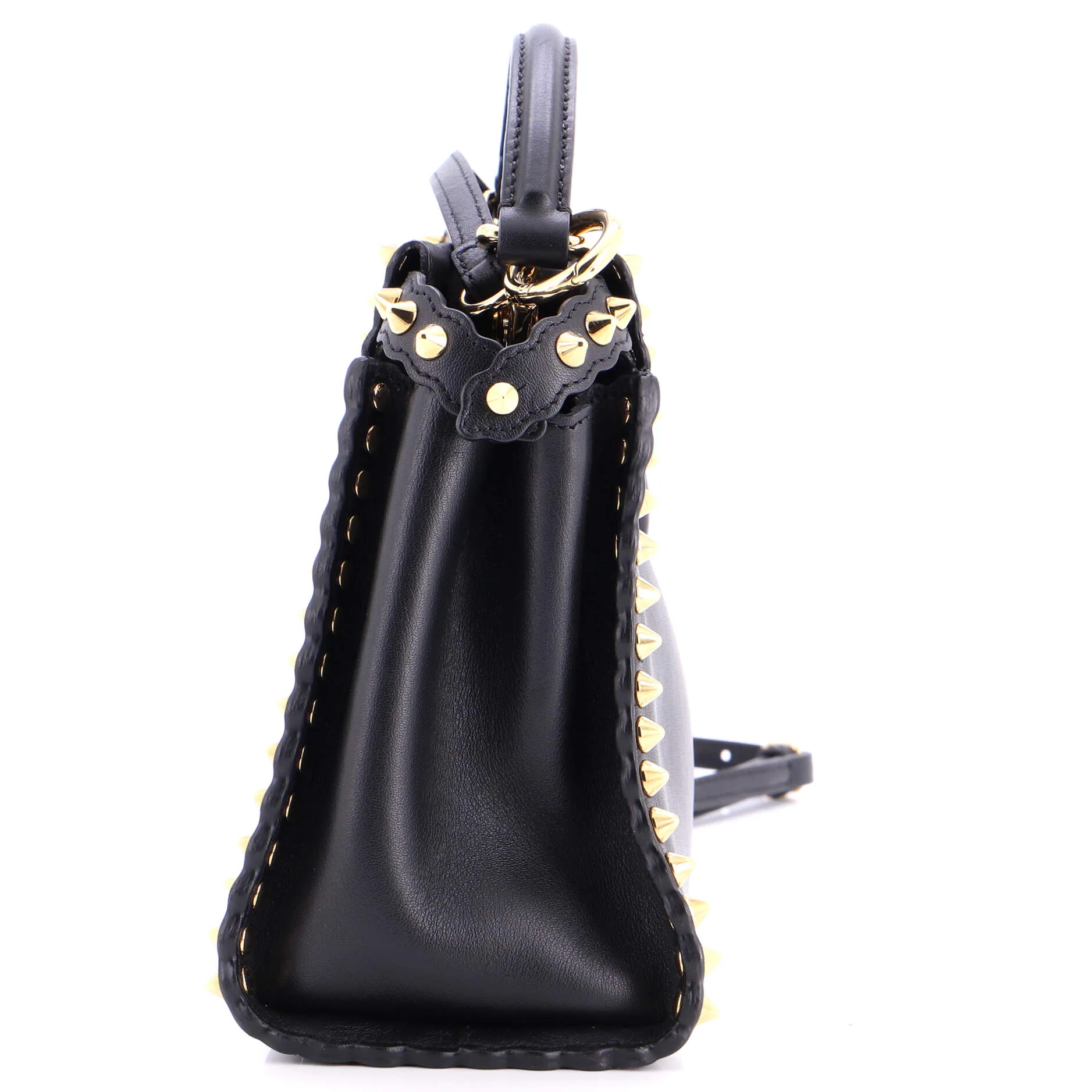 Peekaboo Bag Leather with Studded Detail Mini - Image 6