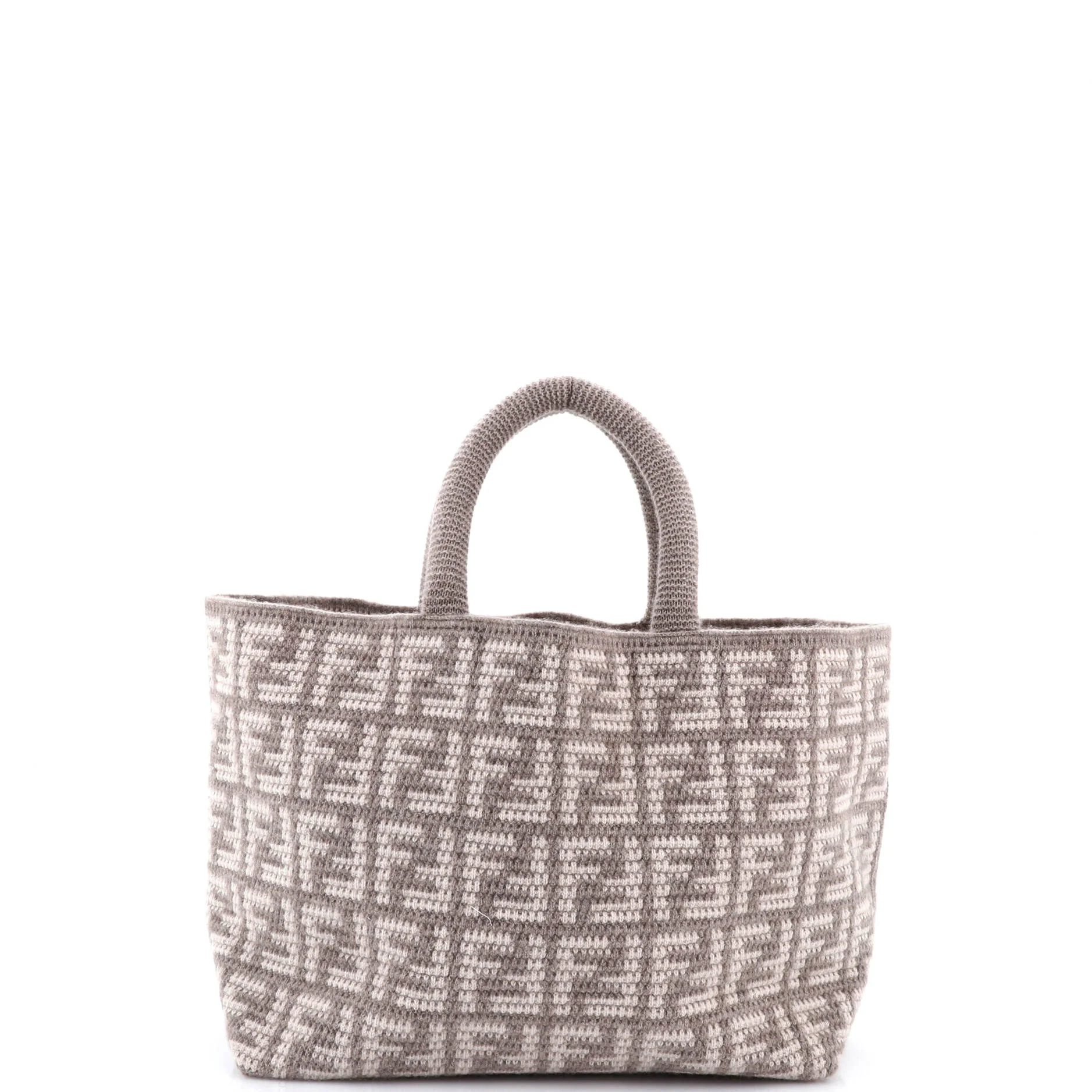 Shopper Tote Zucca Crochet Cashmere Large - Image 3