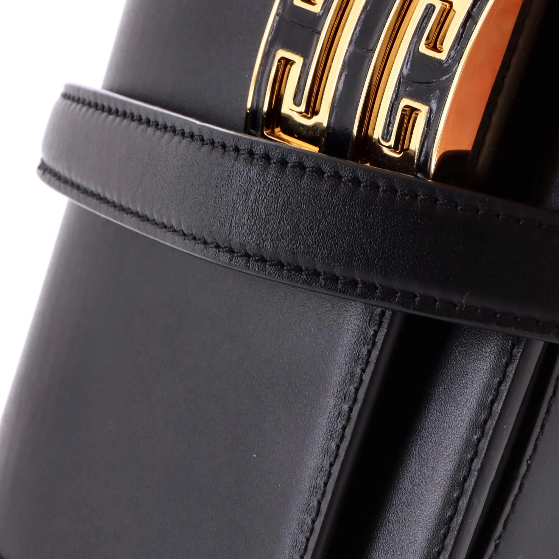4G Cube Chain Top Handle Bag Leather Small - Image 6