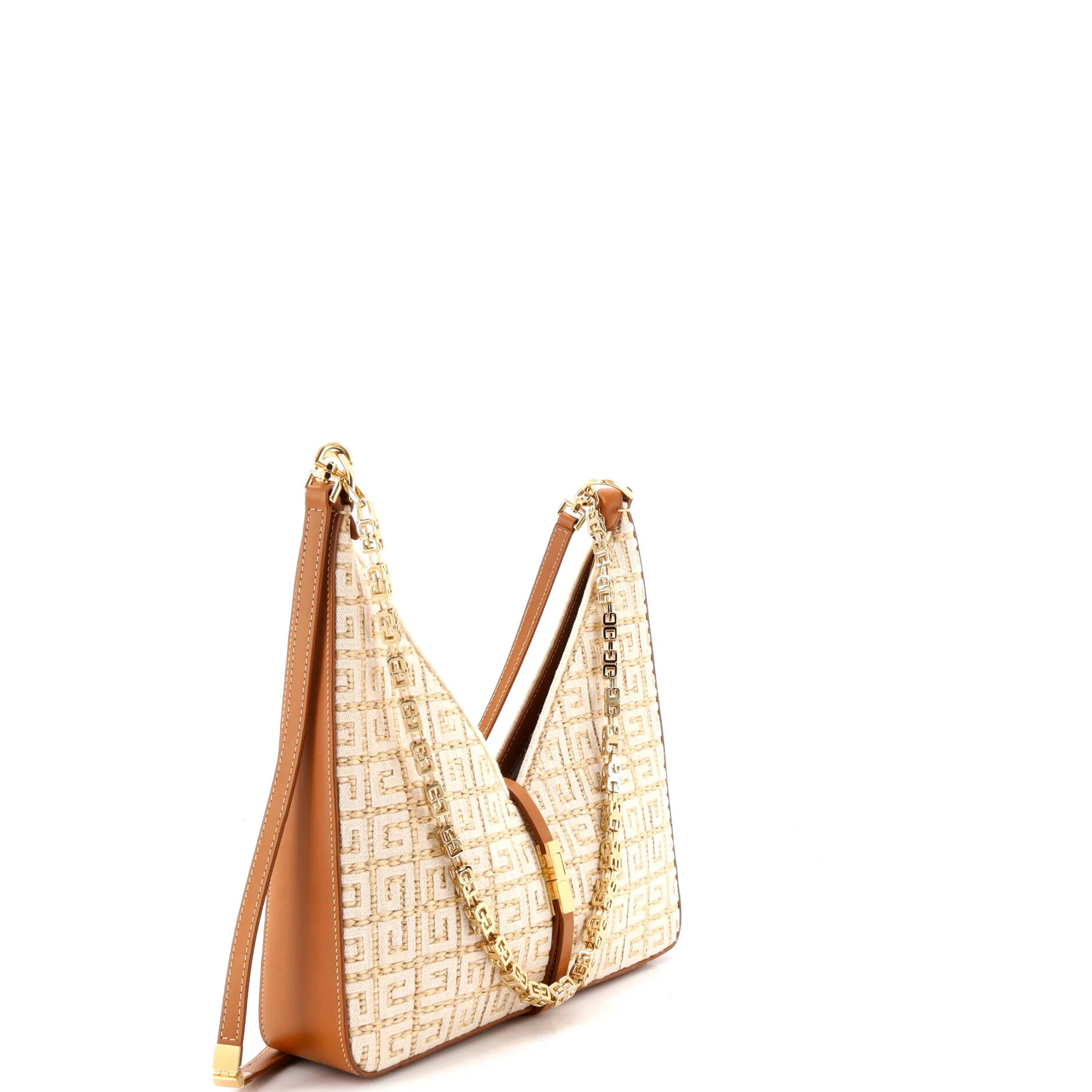 Cut Out Shoulder Bag 4G Raffia Small - Image 2
