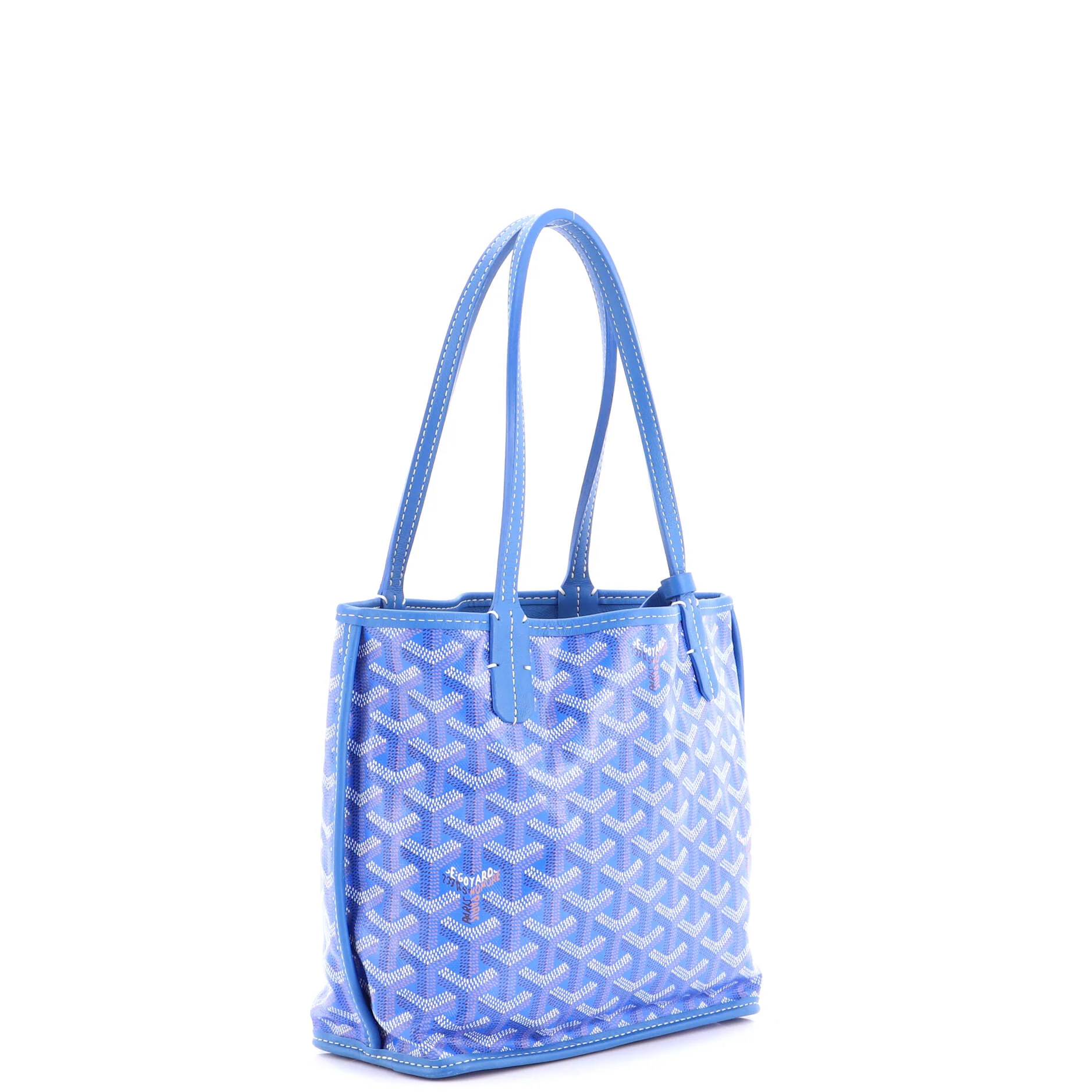 Anjou Reversible Tote Coated Canvas Mini - Image 3