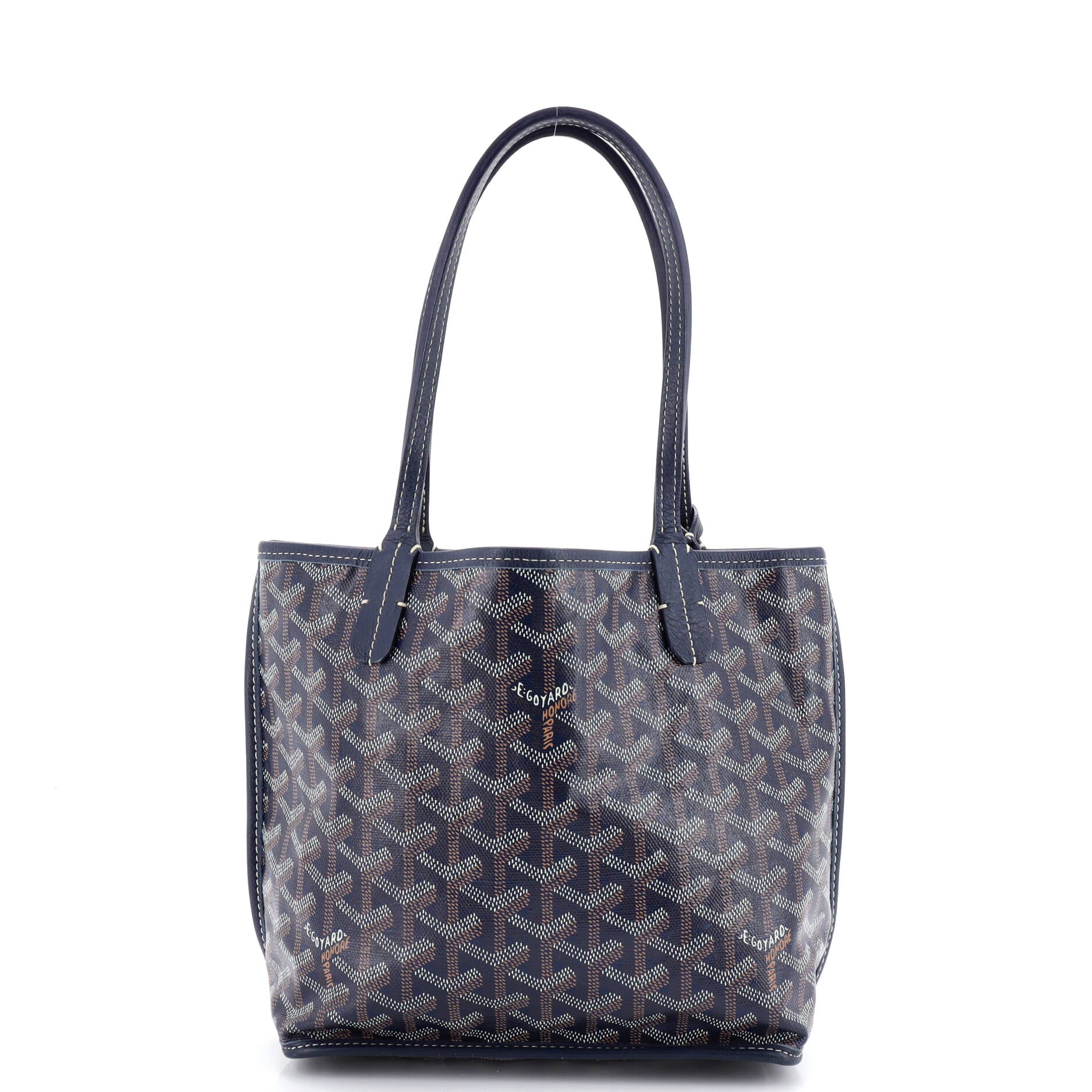 Anjou Reversible Tote Coated Canvas Mini