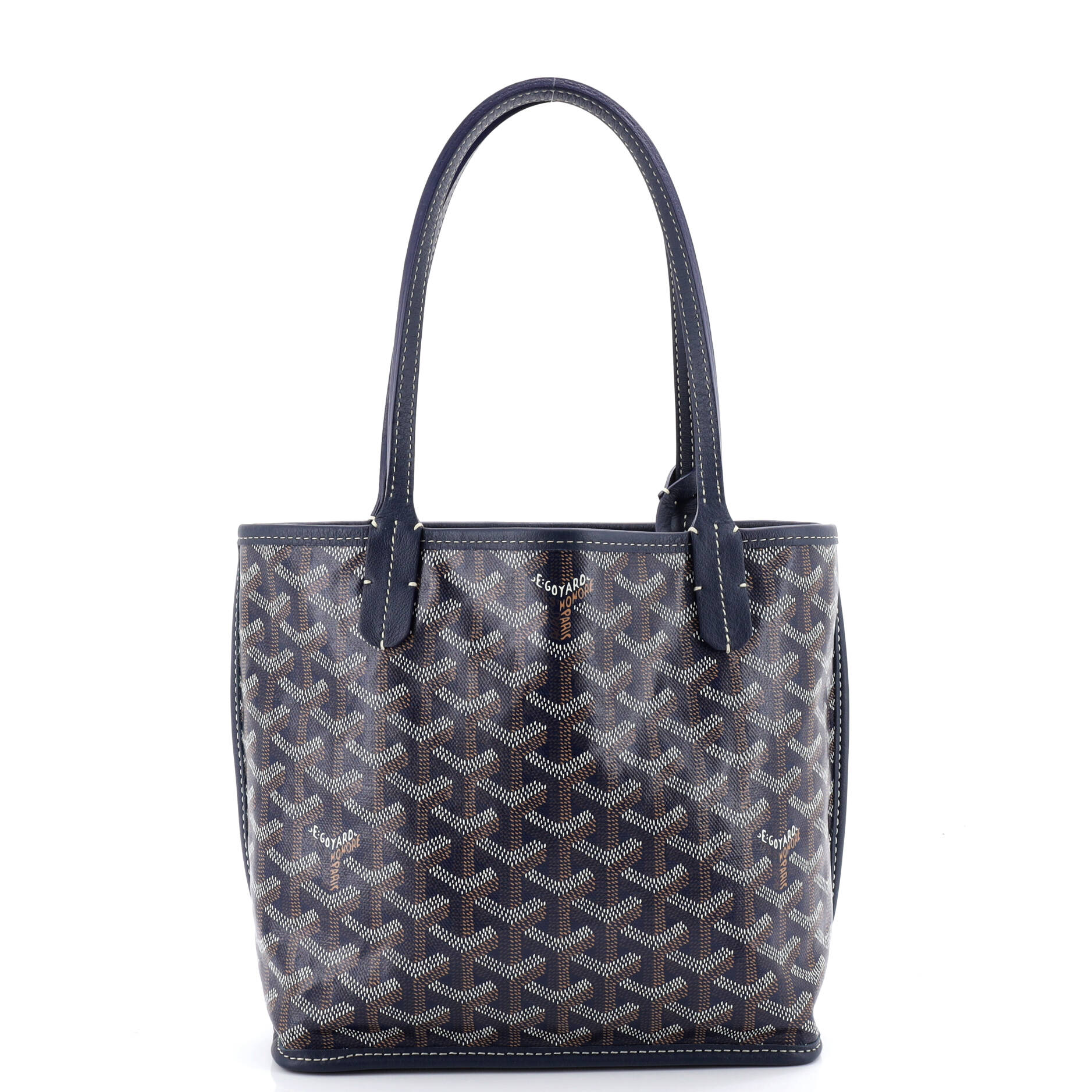 Anjou Reversible Tote Coated Canvas Mini