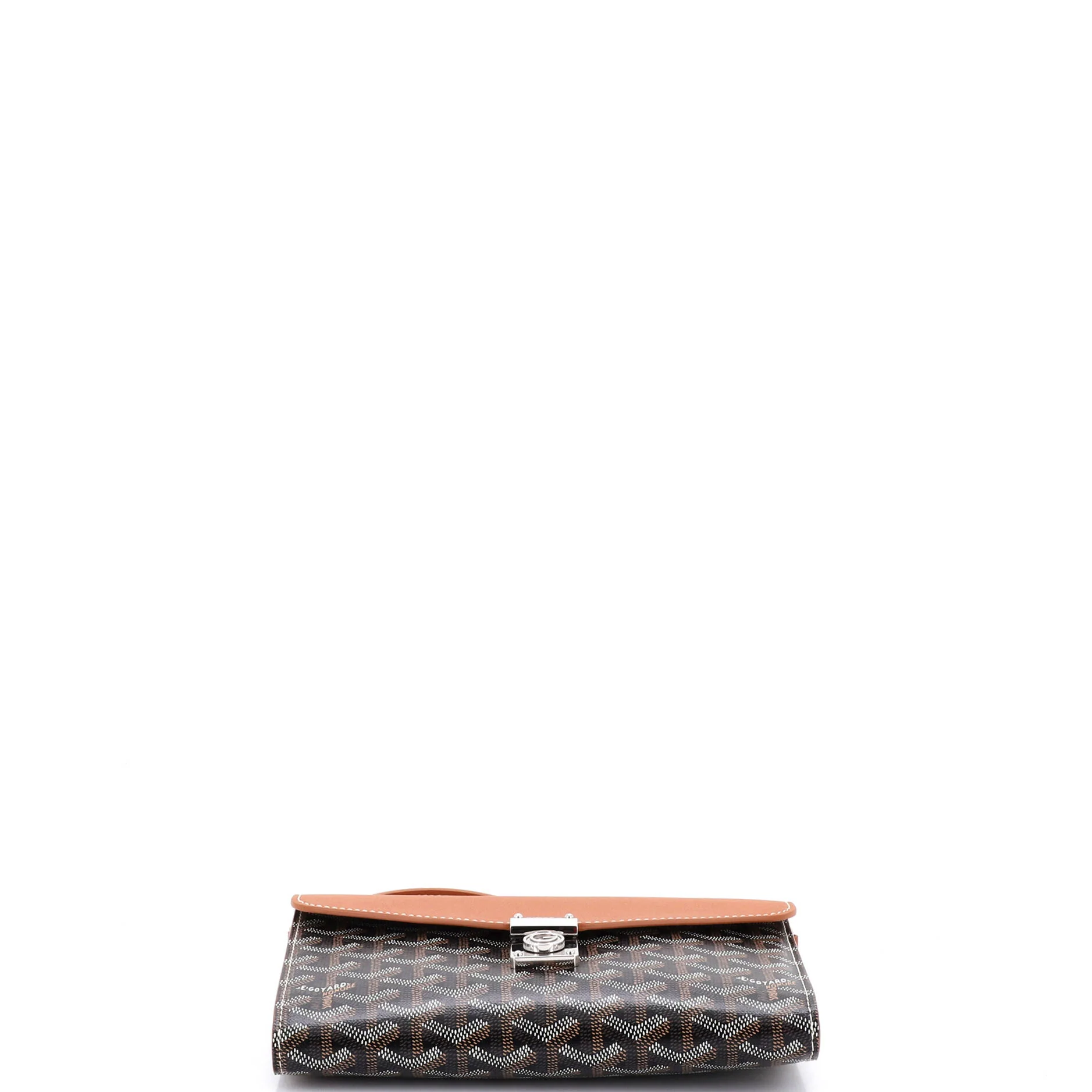 Chypre Wallet on Strap Coated Canvas with Leather - Image 4