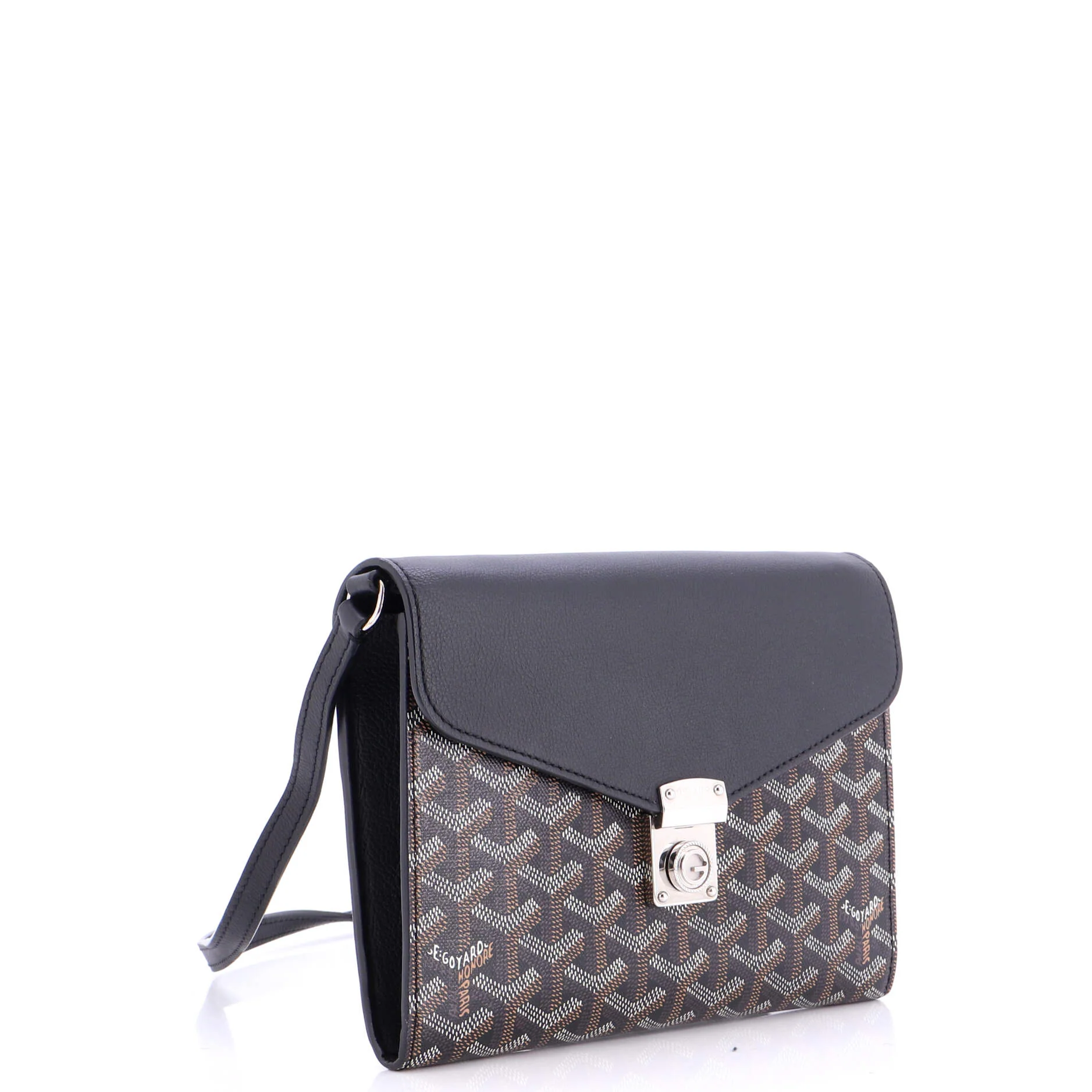 Chypre Wallet on Strap Coated Canvas with Leather - Image 2