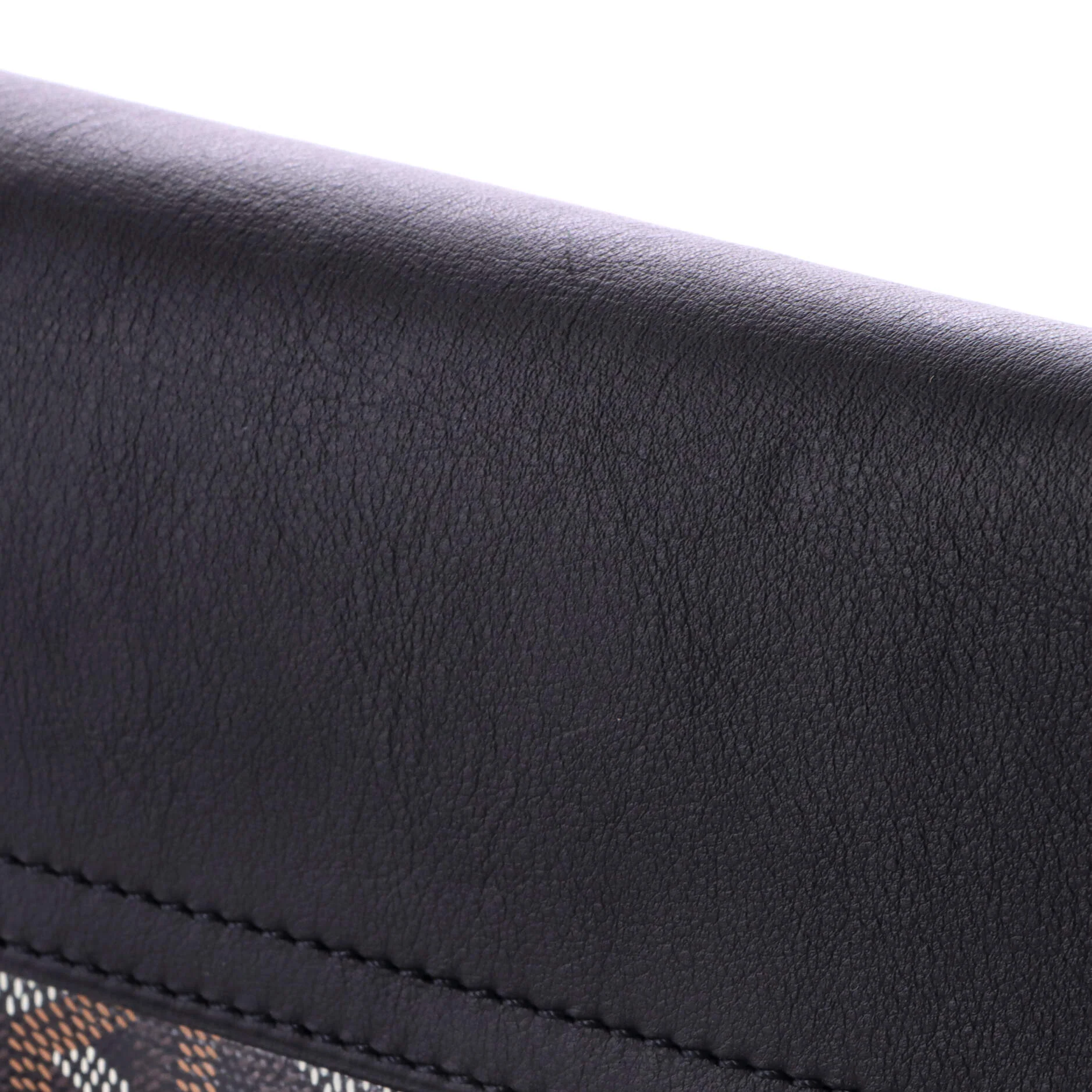 Coursier Messenger Bag Coated Canvas and Leather - Image 6
