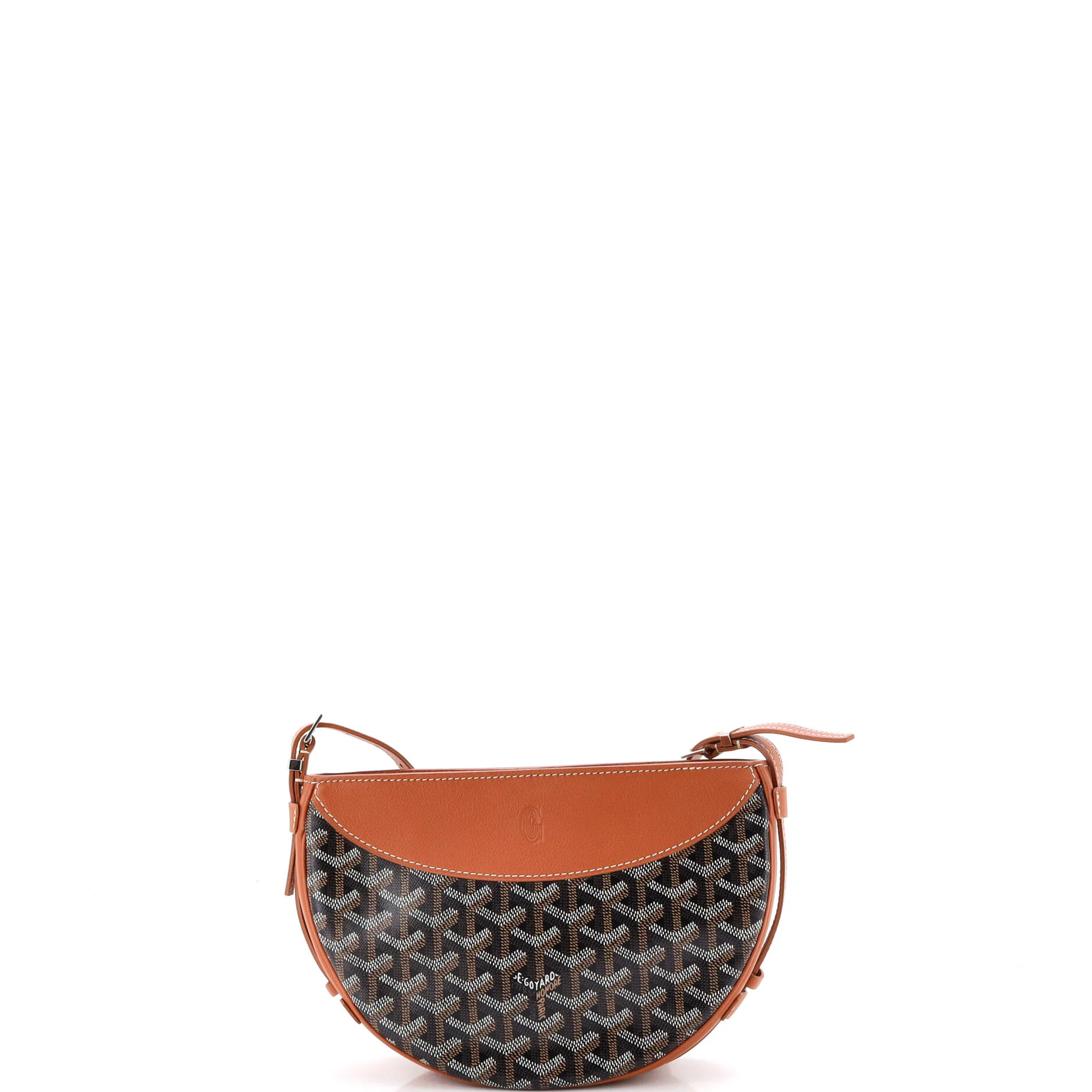 Hirondelle Shoulder Bag Coated Canvas and Leather - Image 3
