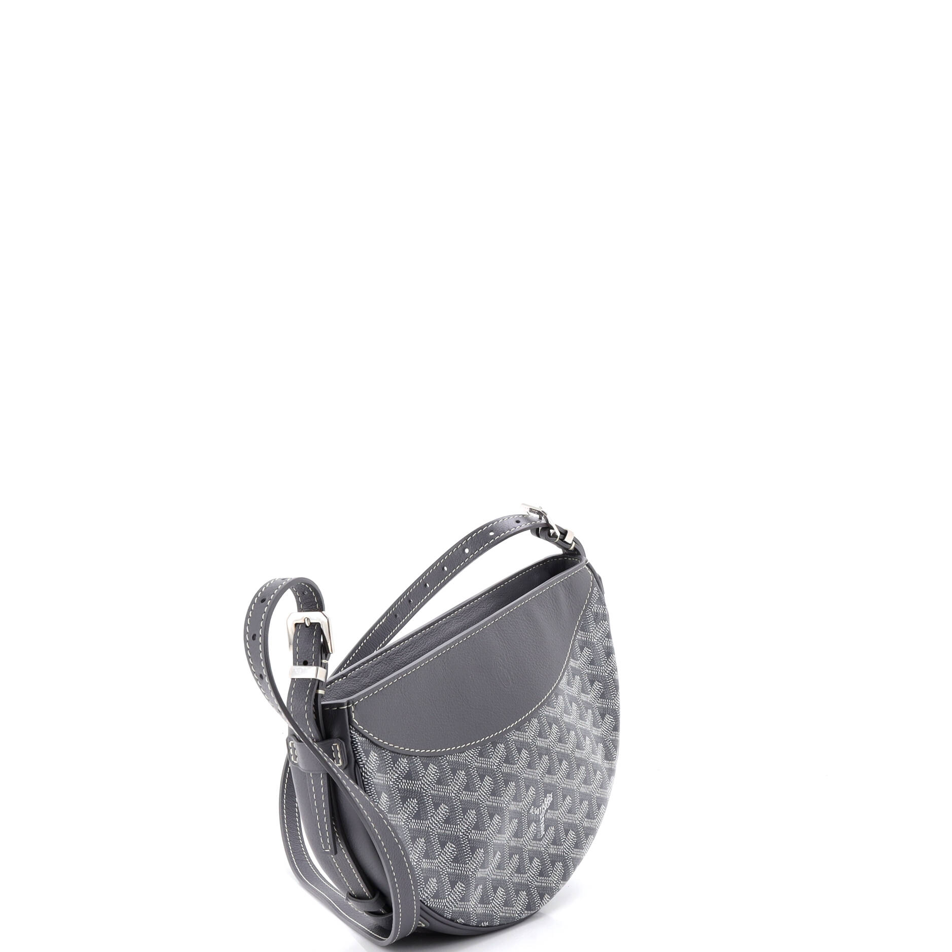 Hirondelle Shoulder Bag Coated Canvas and Leather - Image 2