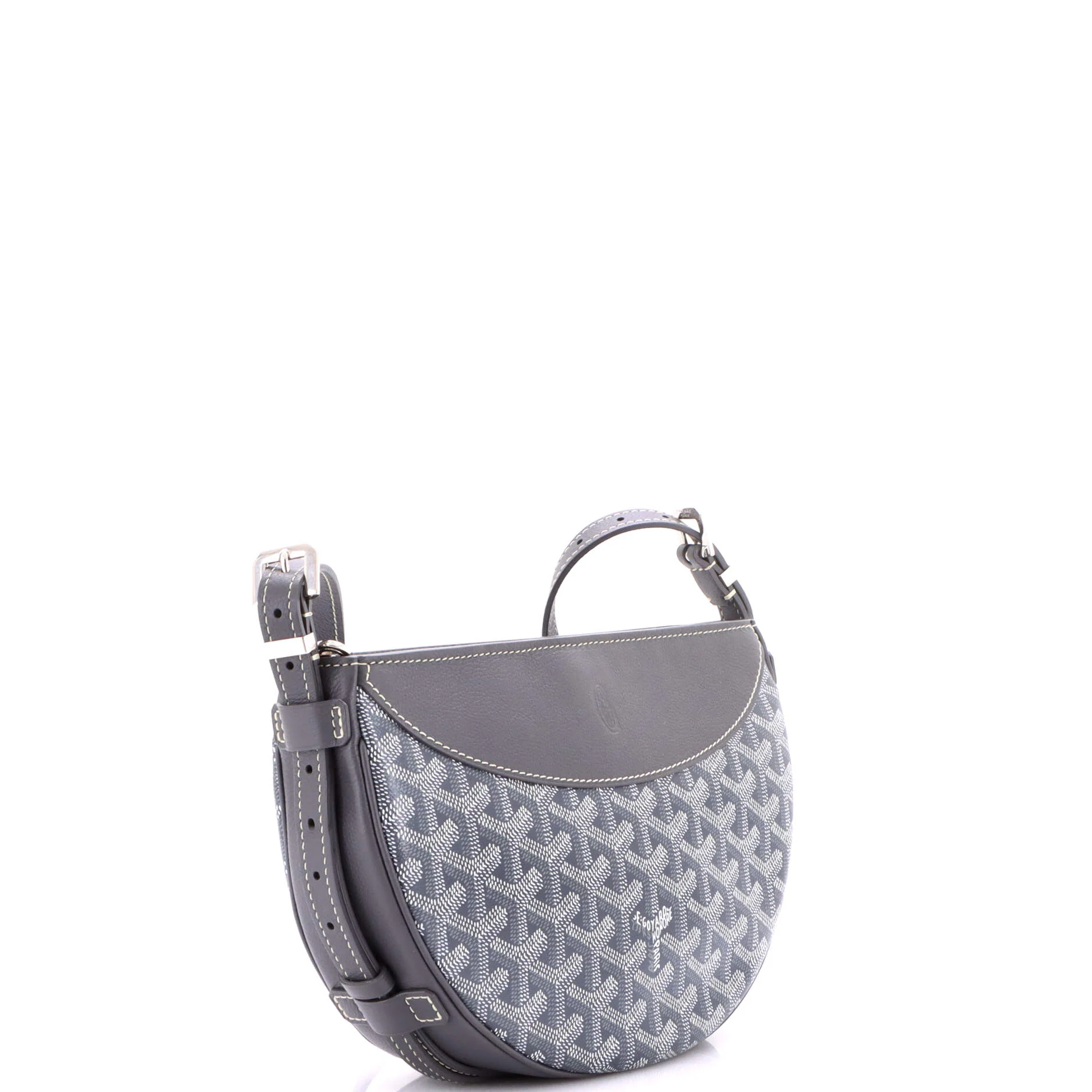 Hirondelle Shoulder Bag Coated Canvas and Leather - Image 2