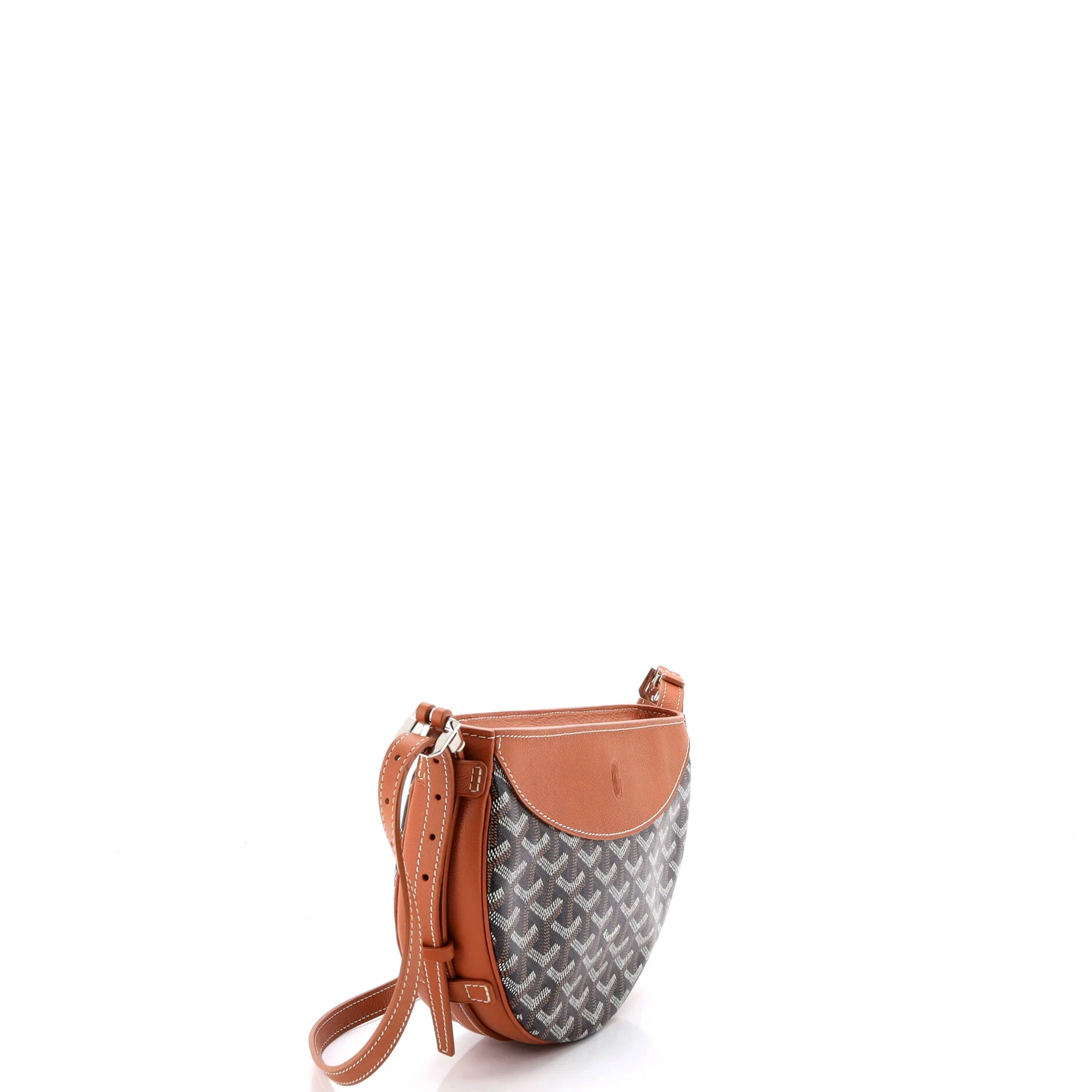 Hirondelle Shoulder Bag Coated Canvas and Leather - Image 2
