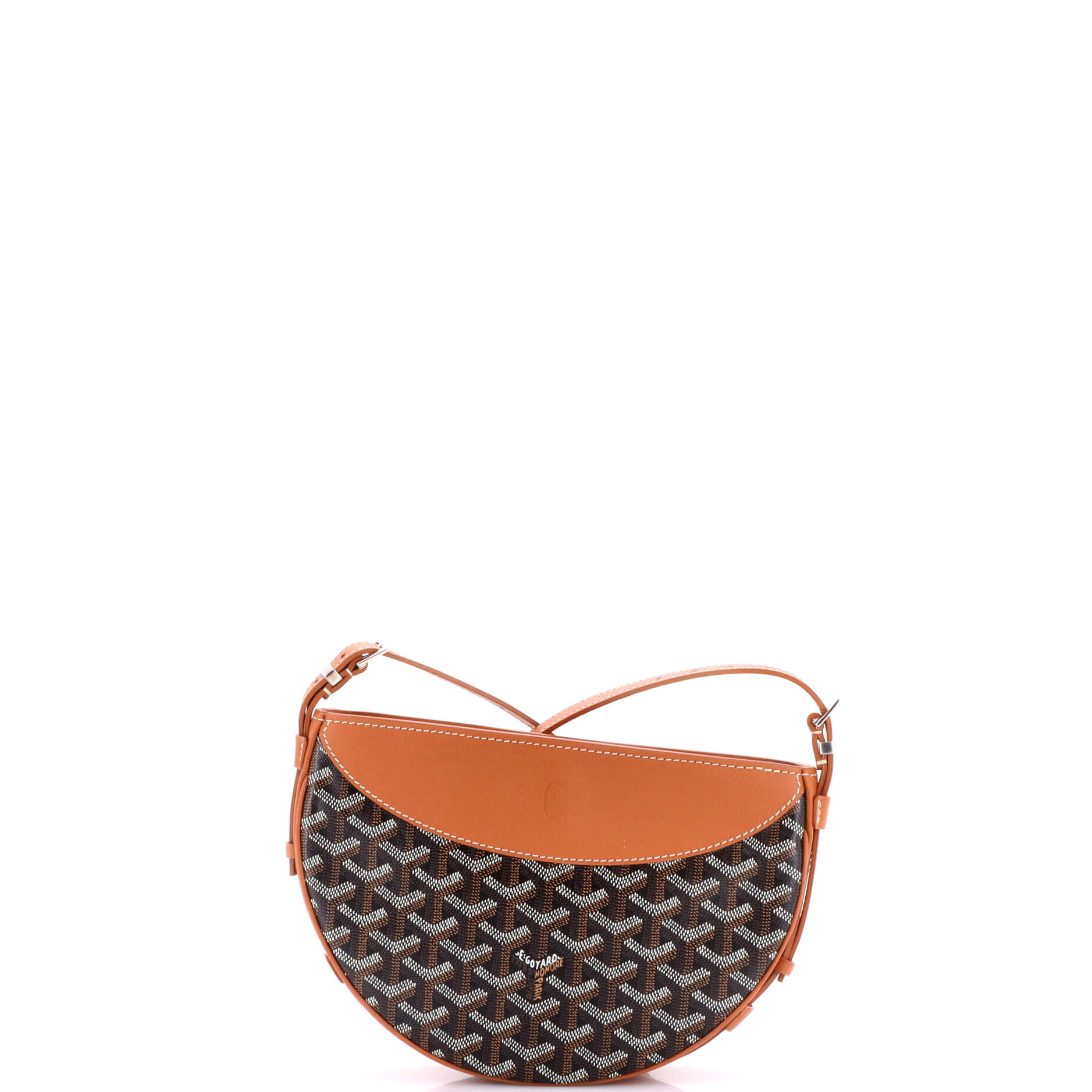 Hirondelle Shoulder Bag Coated Canvas and Leather - Image 3