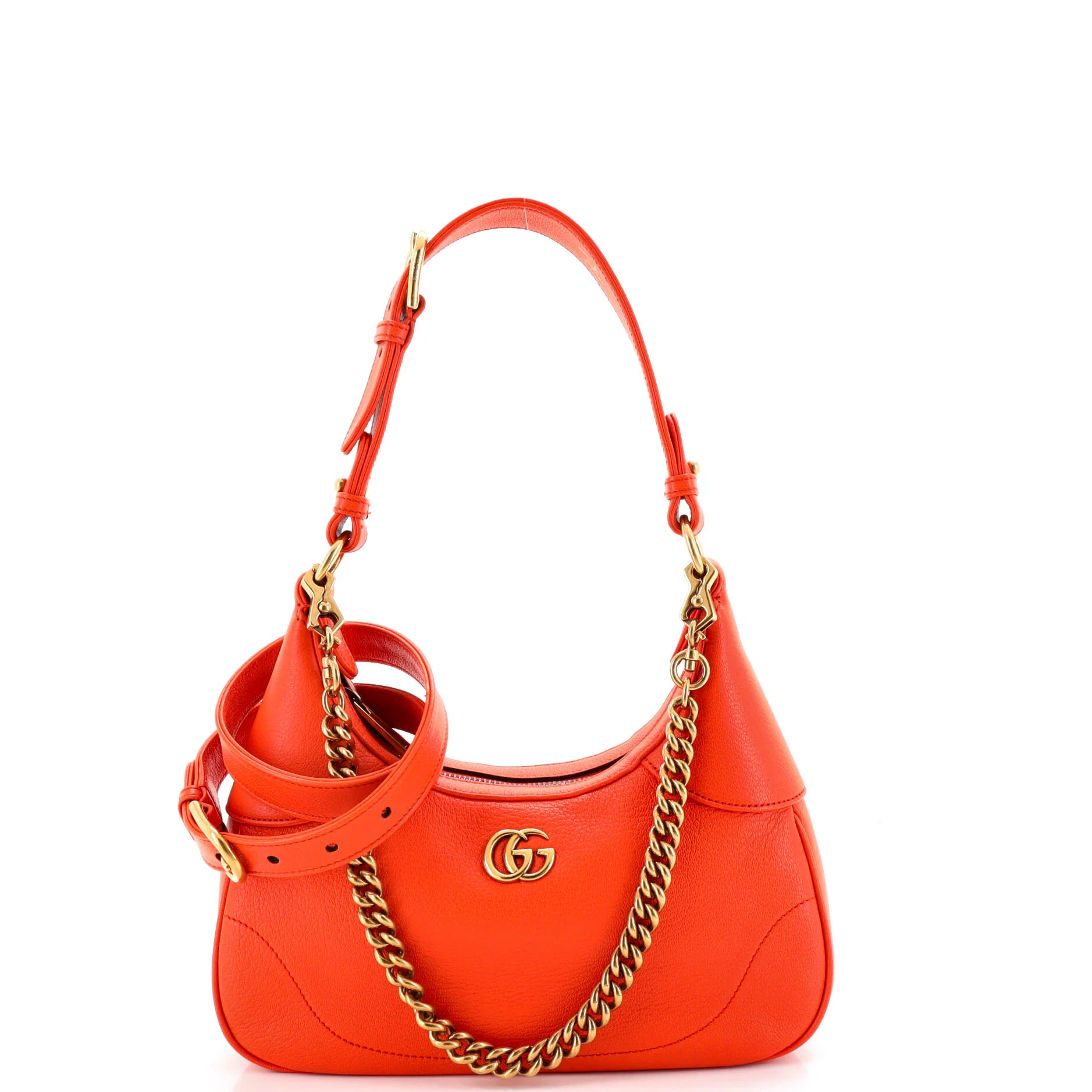 Aphrodite Zip Shoulder Bag Leather Small