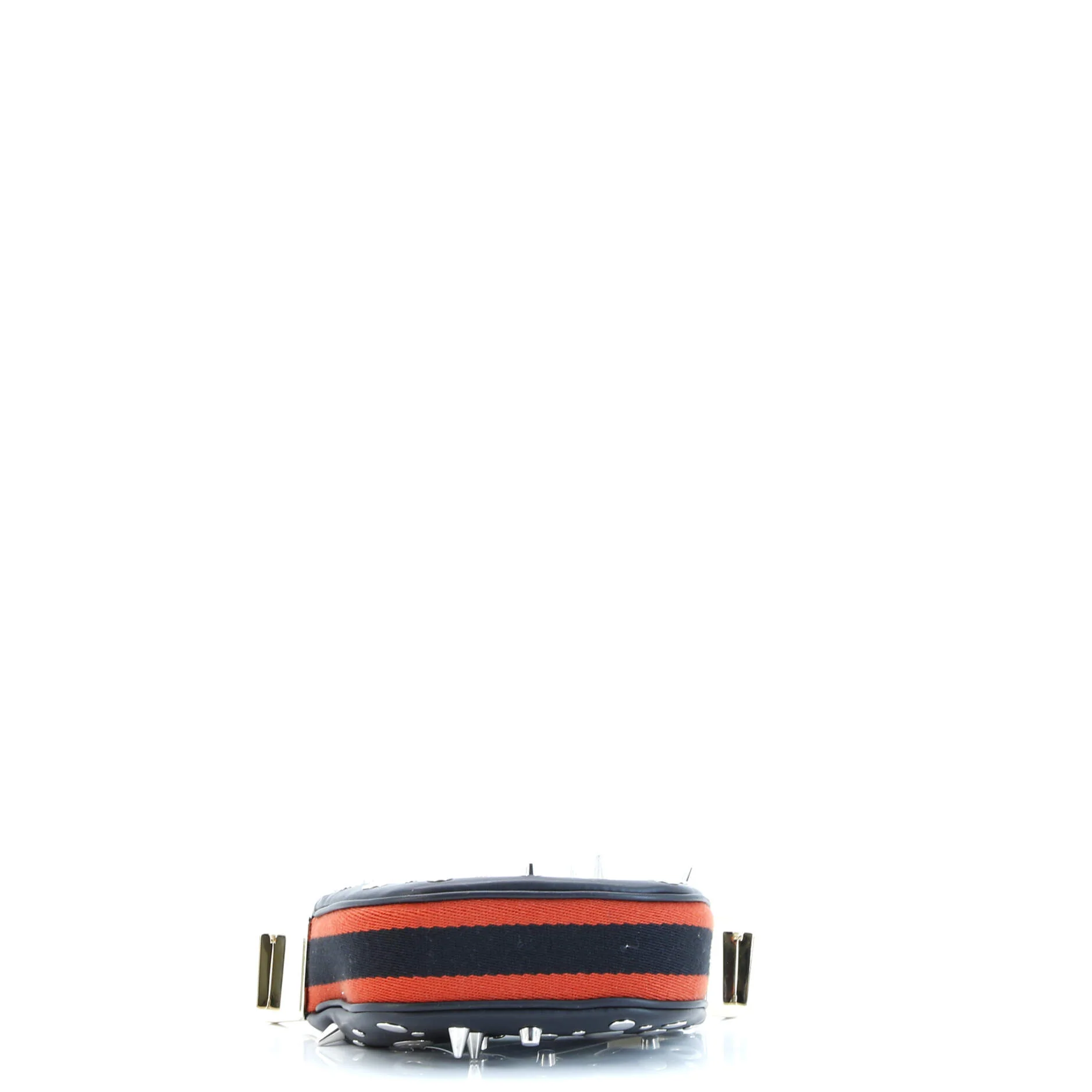 Attache Shoulder Bag Grommet Embellished Leather Mini - Image 5
