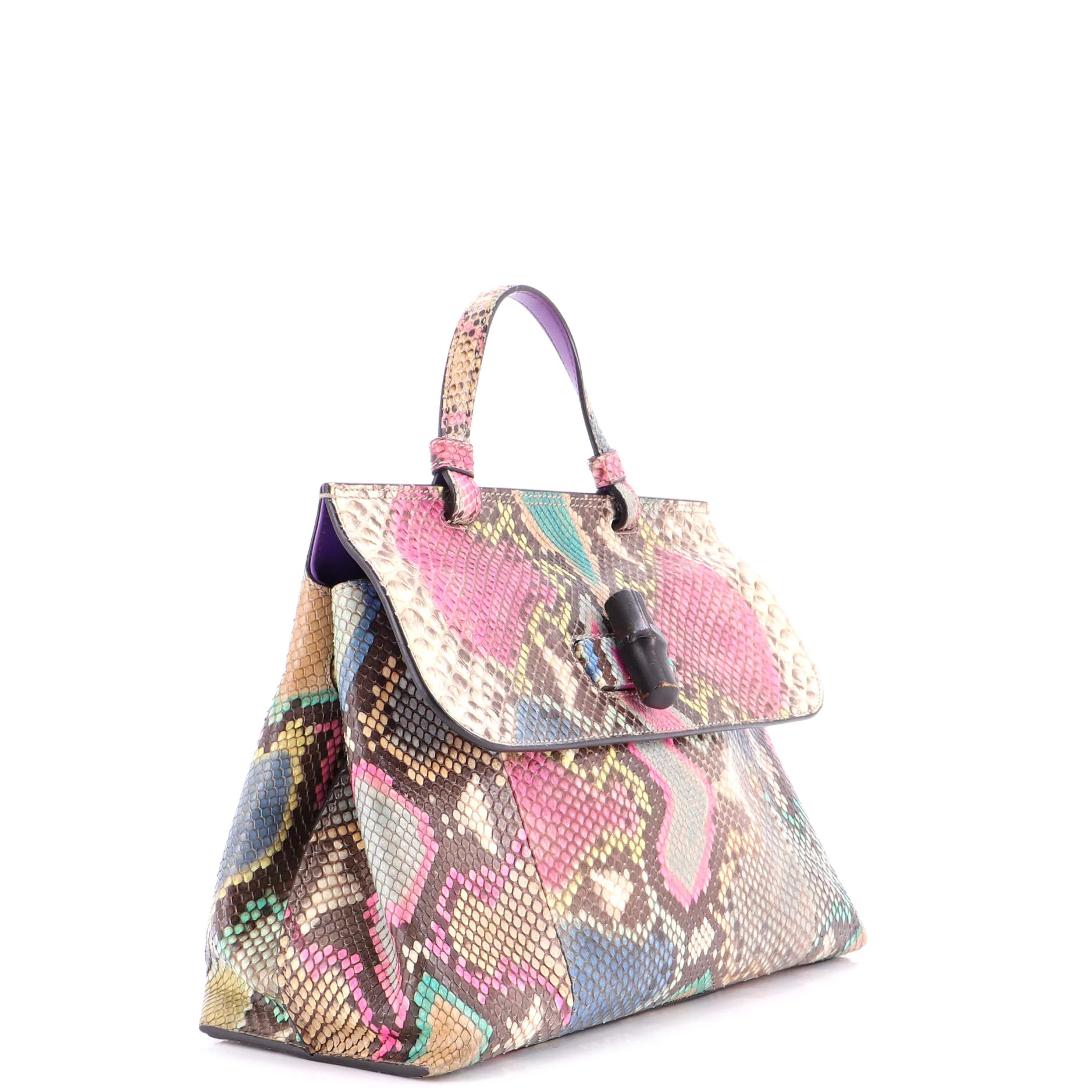 Bamboo Daily Top Handle Bag Python Medium - Image 2