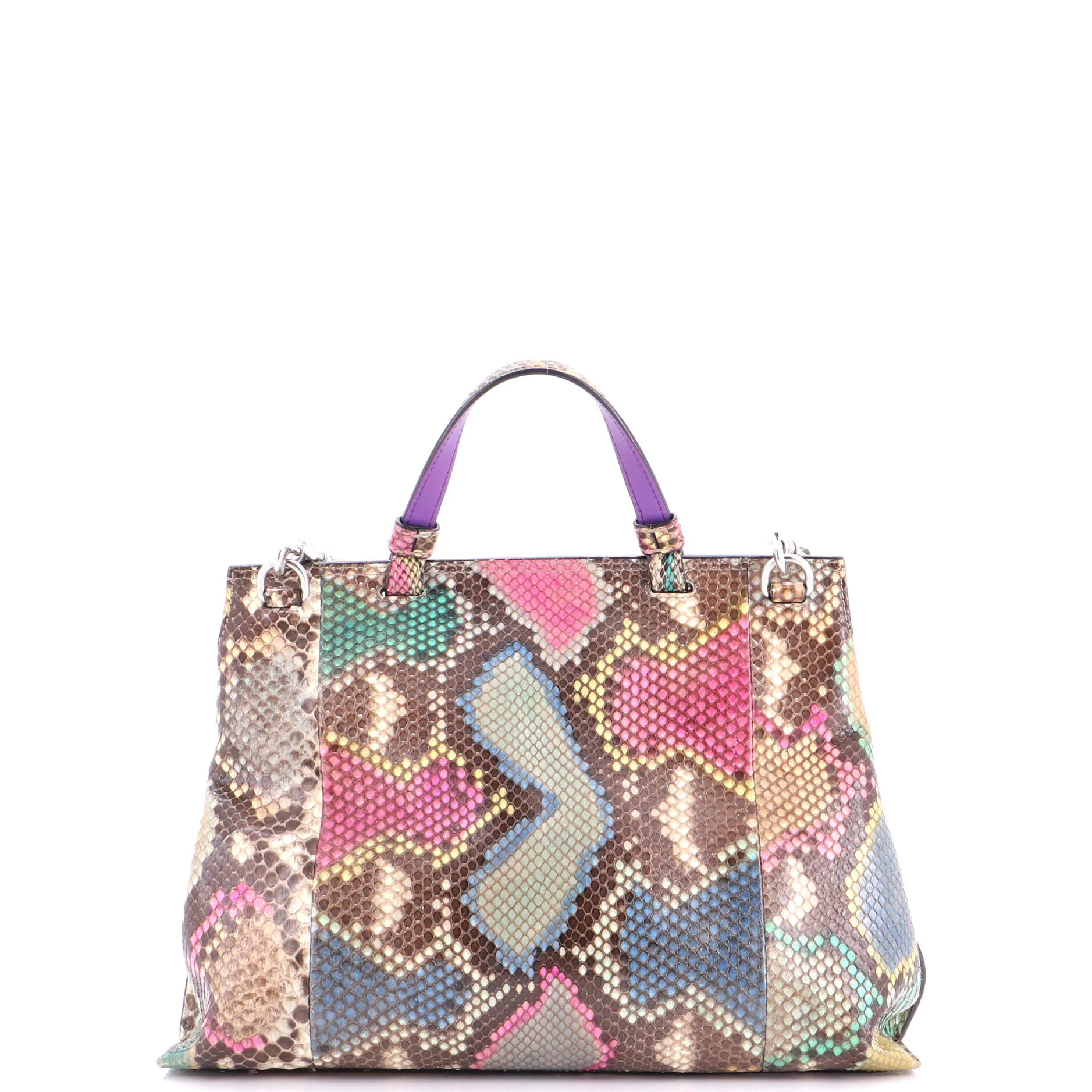 Bamboo Daily Top Handle Bag Python Medium - Image 3