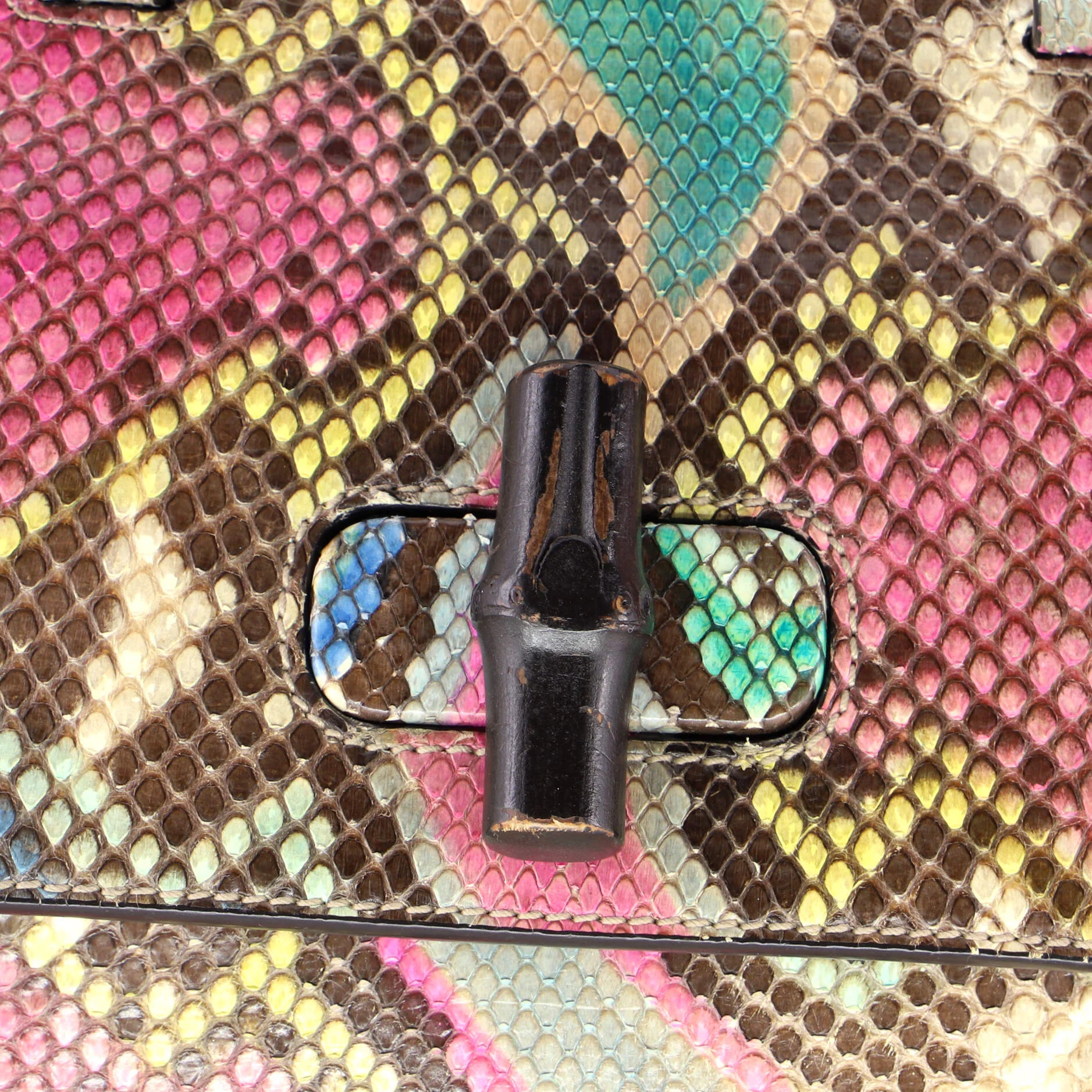 Bamboo Daily Top Handle Bag Python Medium - Image 6