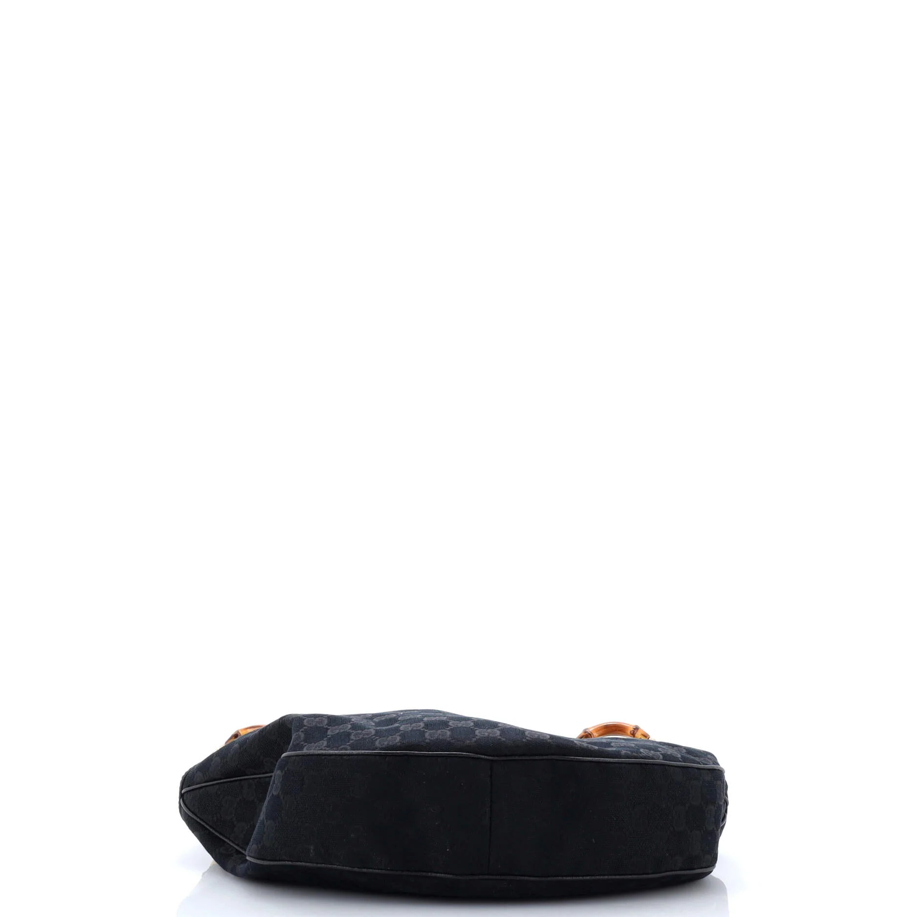 Bamboo Ring Half Moon Web Hobo GG Canvas Medium - Image 4
