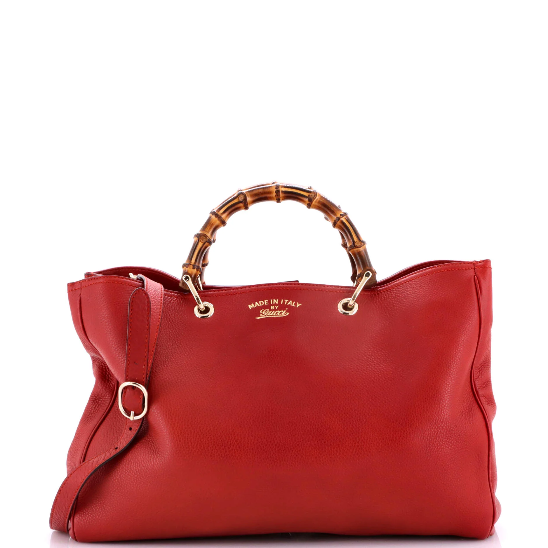 Bamboo Shopper Tote Leather Large