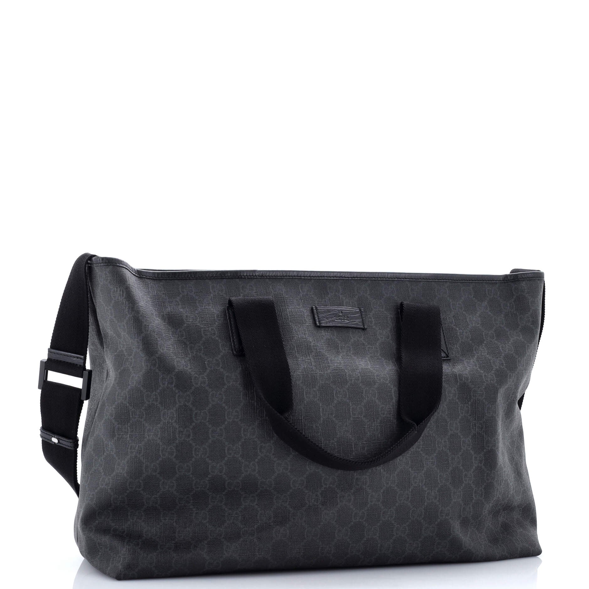 Convertible Travel Zip Tote GG Coated Canvas Large - Image 2