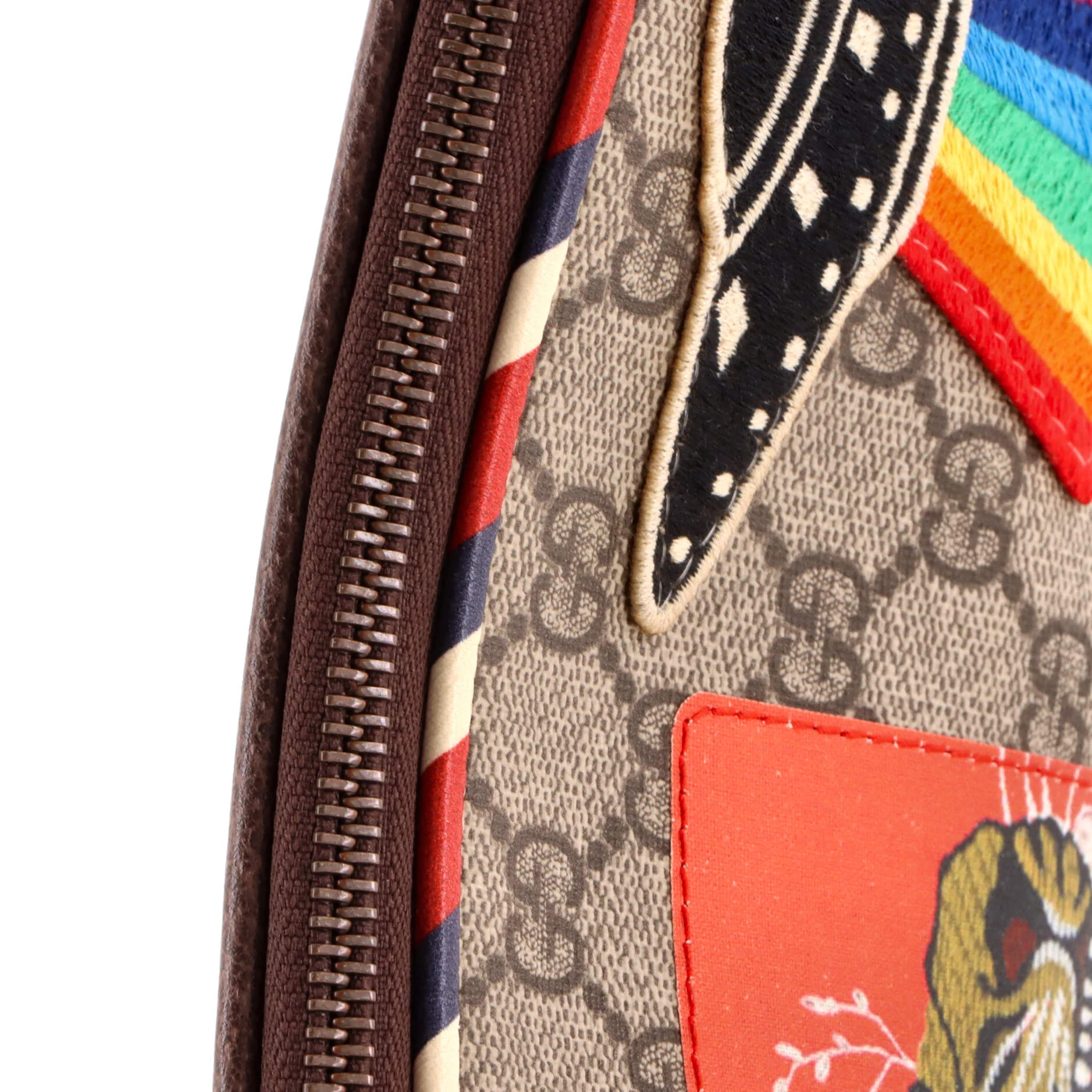 Courrier Pouch GG Coated Canvas with Applique - Image 7