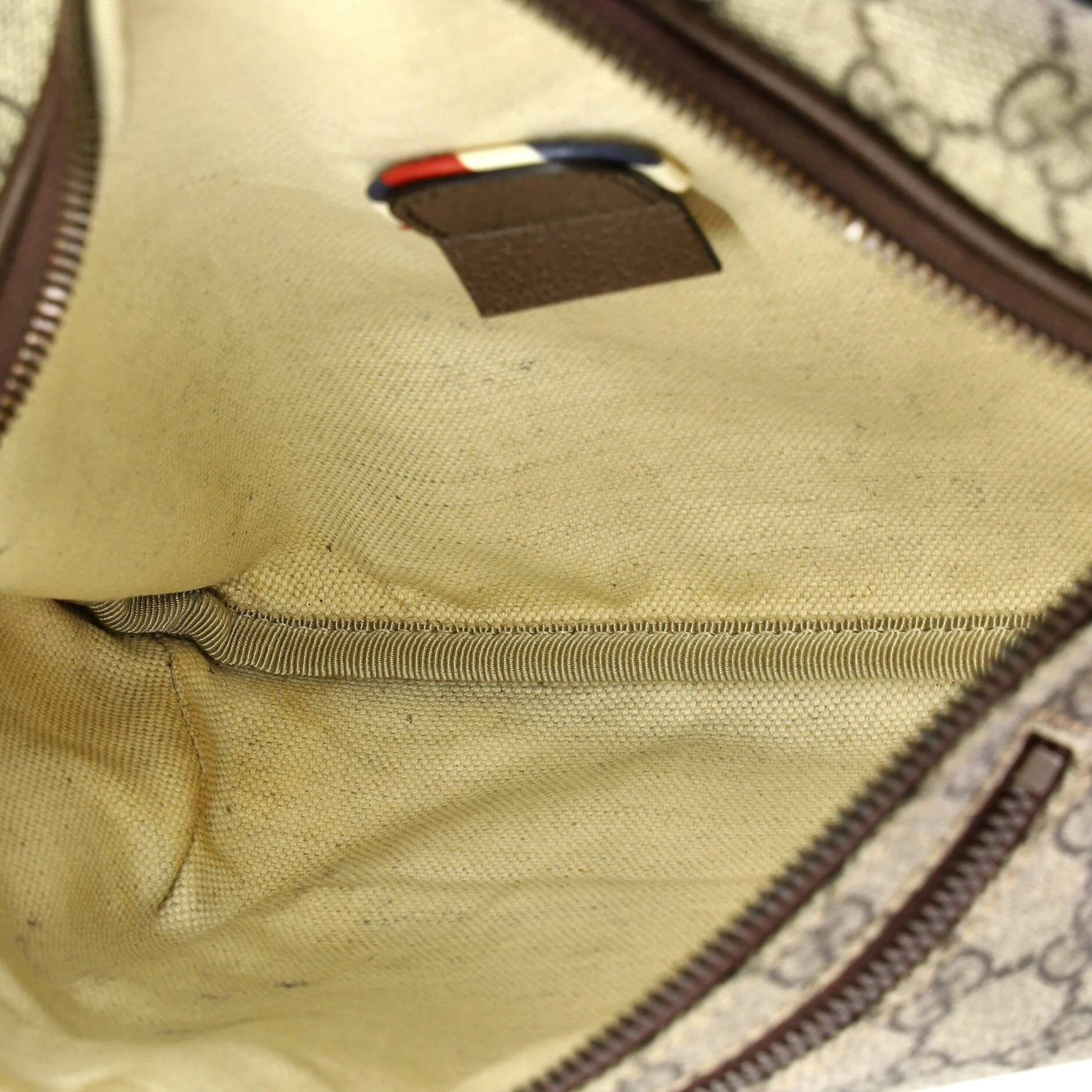 Courrier Zip Belt Bag GG Coated Canvas with Applique - Image 5