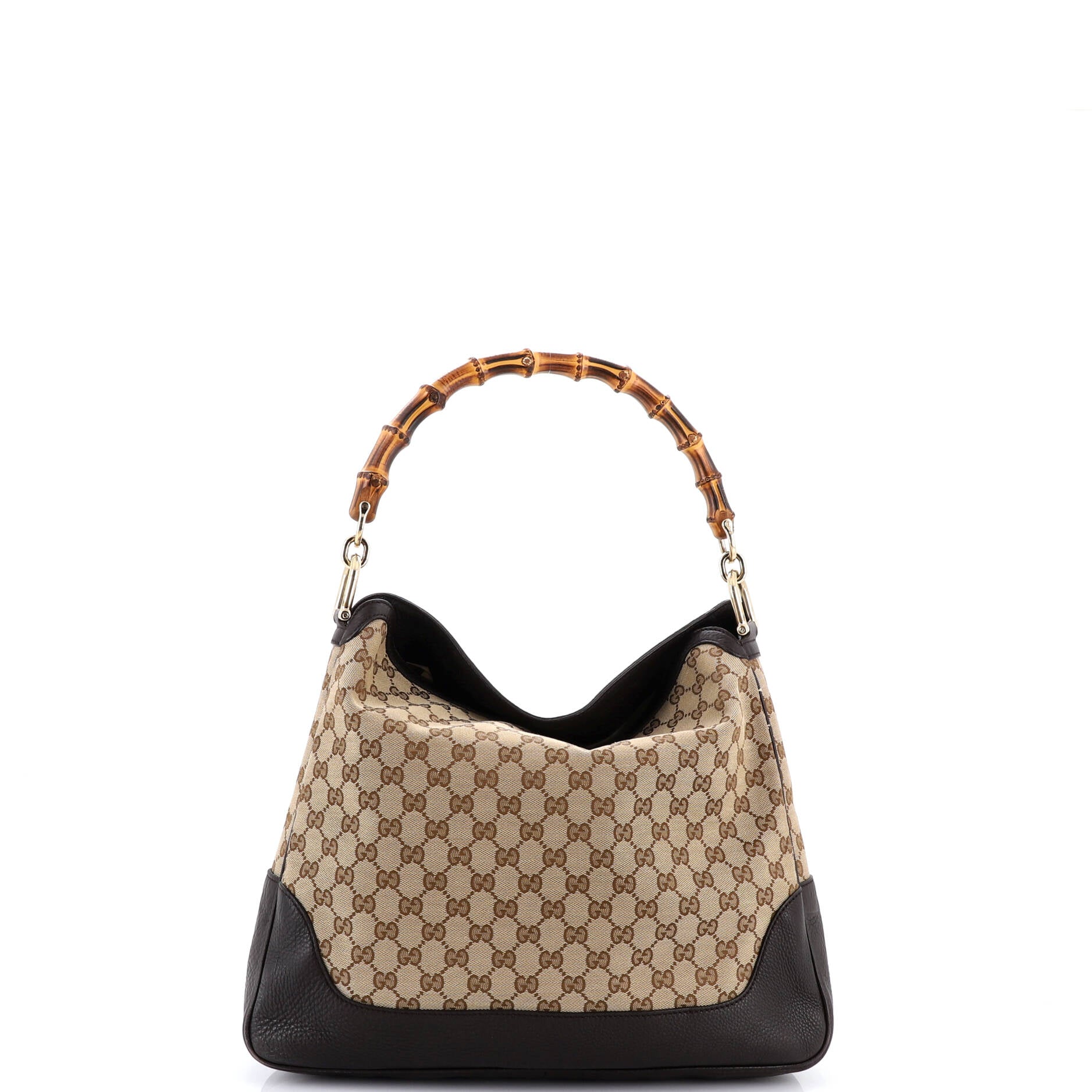 Diana Bamboo Shoulder Bag GG Canvas Medium - Image 3
